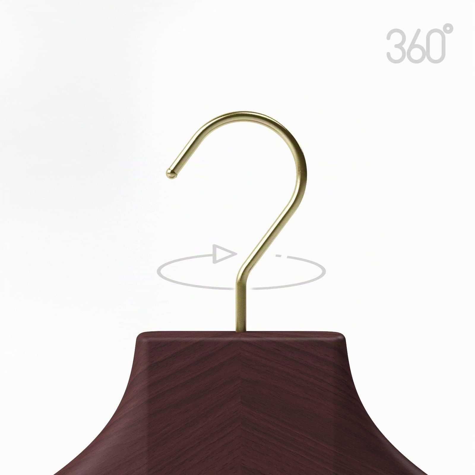 Mainetti Linea Legno gruccia cappotti 46cm noce 5 pezzi