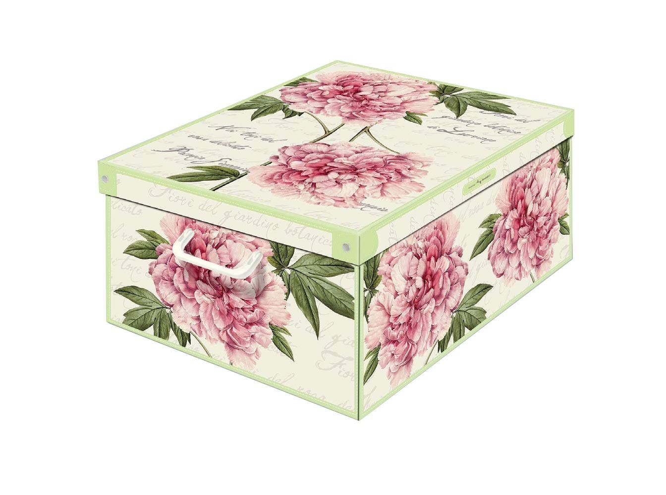 Lavatelli Scatola Cartone Peonie Media 32x42x17,5 cm