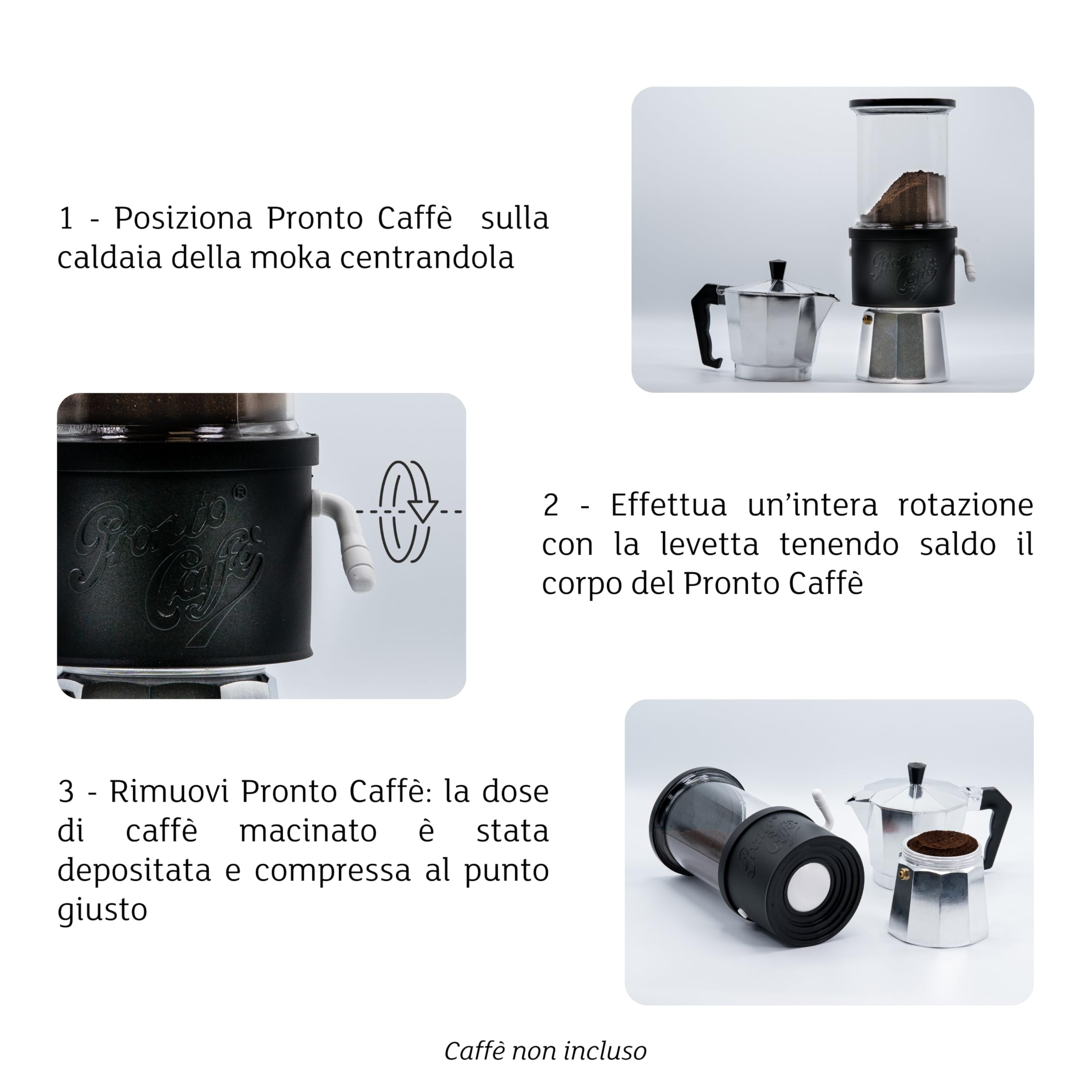 Lavatelli ProntoCaffè Black dosatore caffè moka 250 g