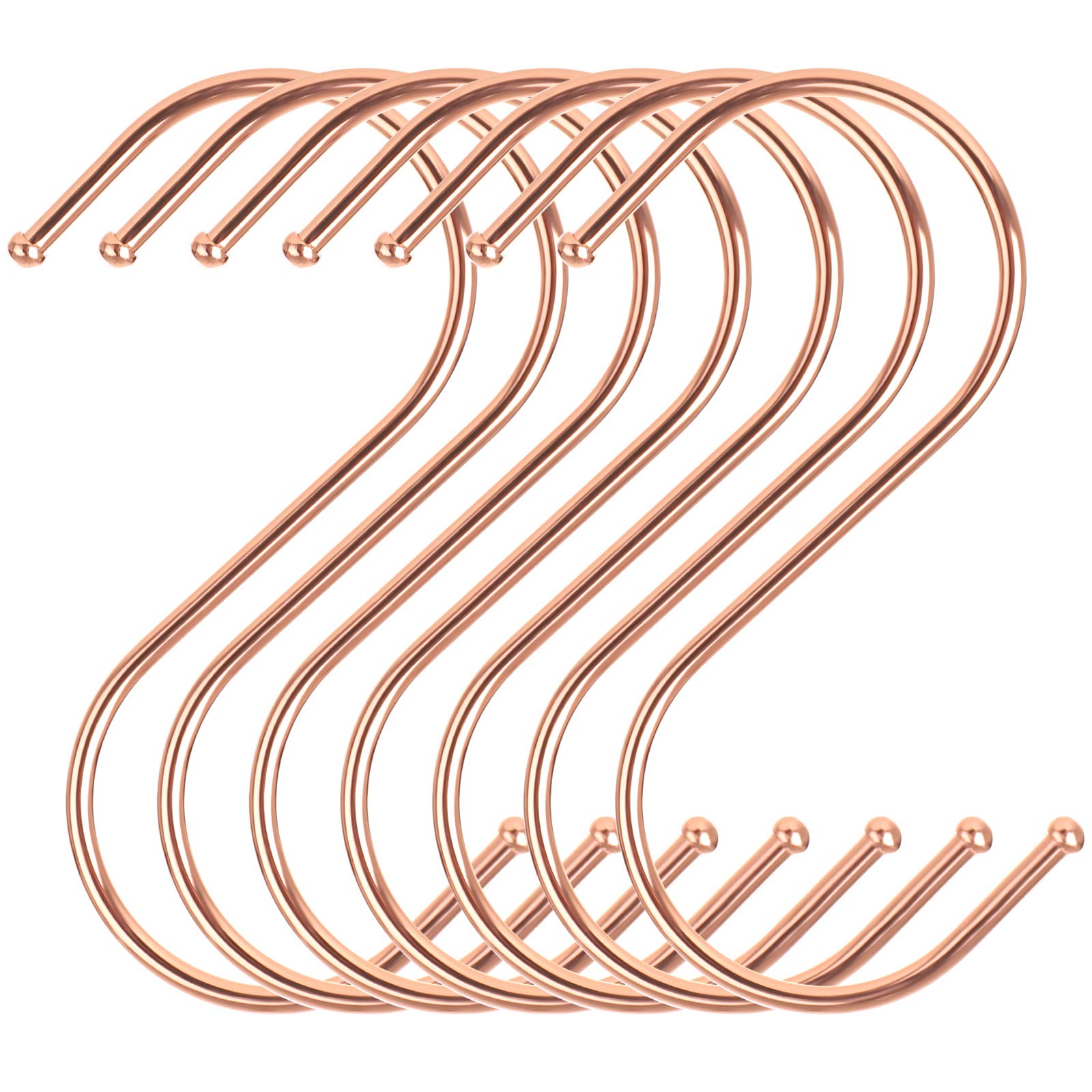 Songmics CRI62R ganci a S metallo 20 pezzi oro rosa 3 kg