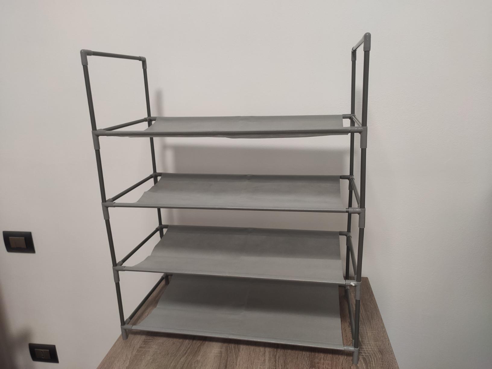 Domopak Living scaffale 4 ripiani plastica 58,5x28,5x70