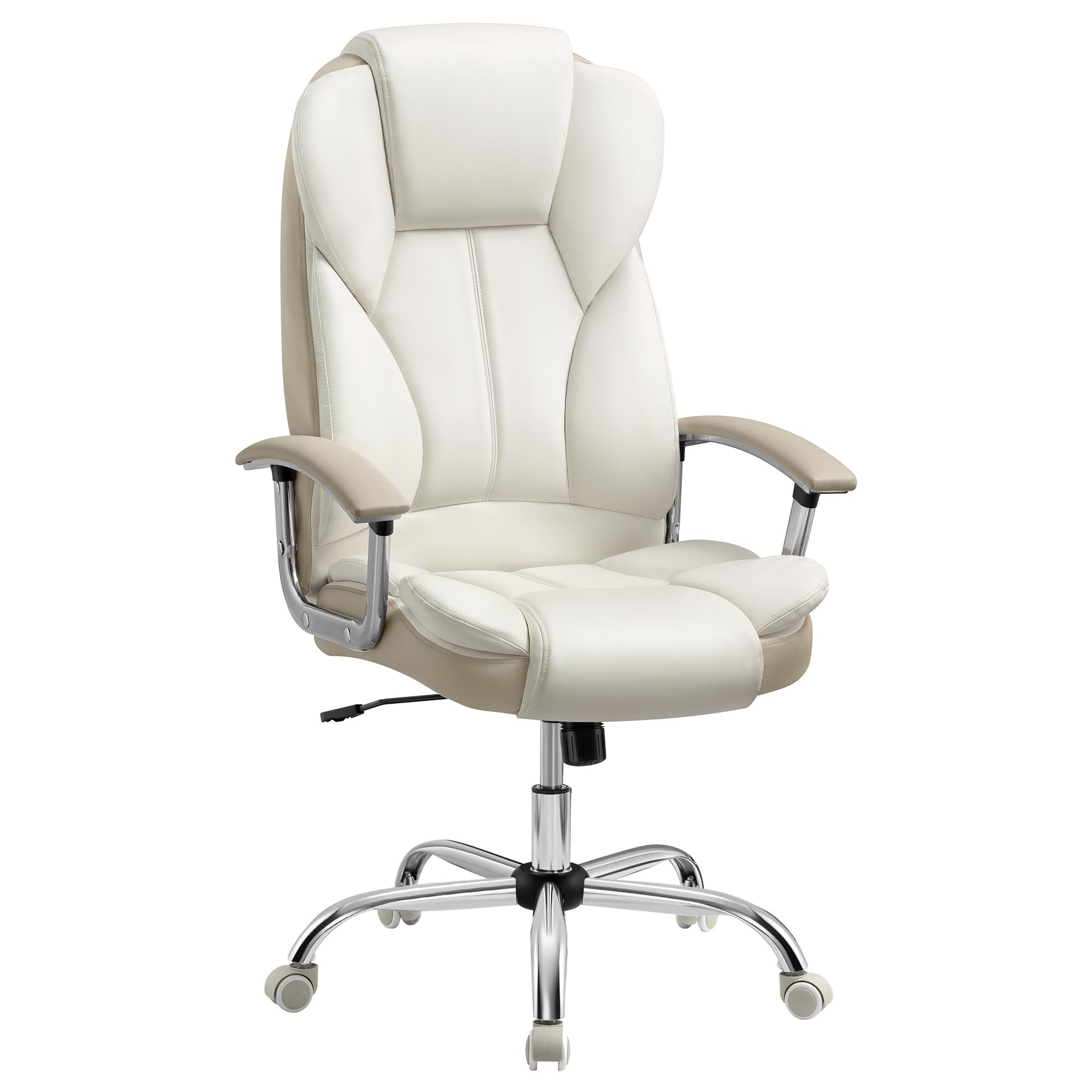 Songmics OBG57B Sedia Ufficio Ergonomica Nera Similpelle