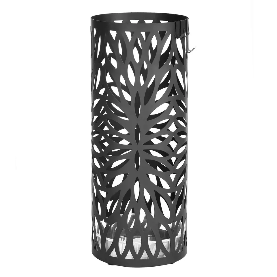 Songmics LUC20B portaombrelli metallo nero 19,5x49 cm