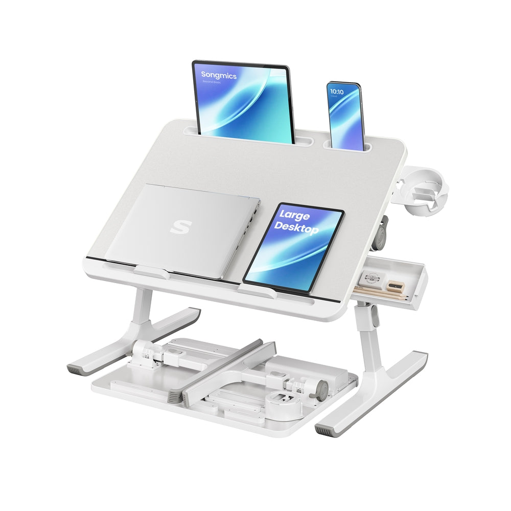 Songmics ULLD113B tavolo laptop letto nero pieghevole