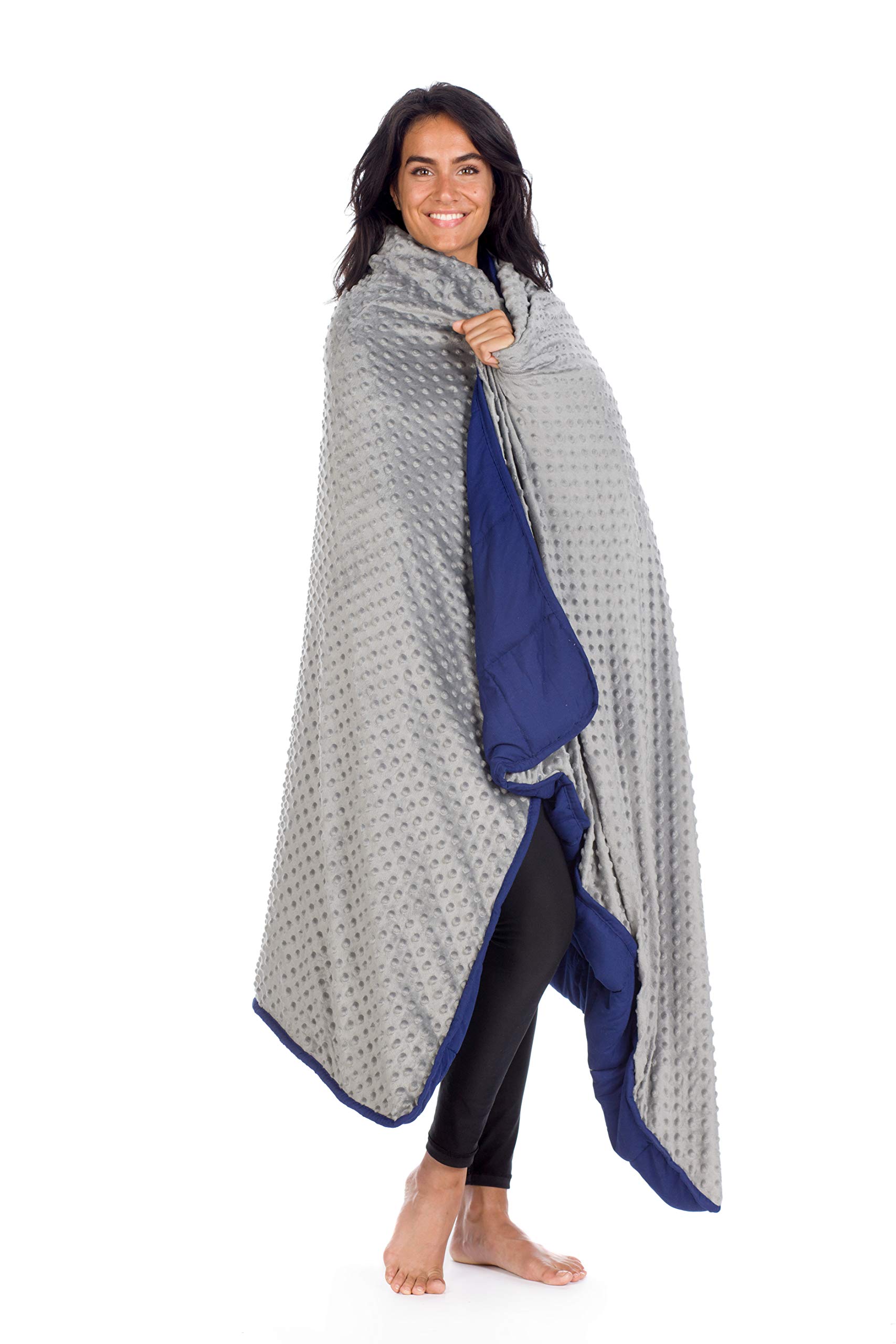 Lavatelli Calmya coperta ponderata 8,5 kg 180x120 grigio blu