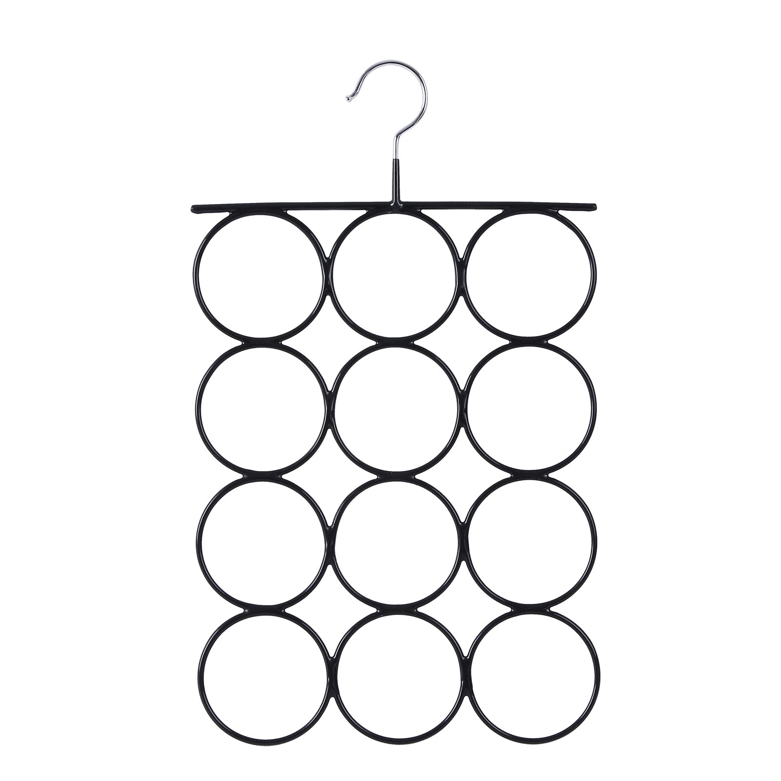 Songmics CRI22B gruccia porta sciarpe 12 anelli metallo