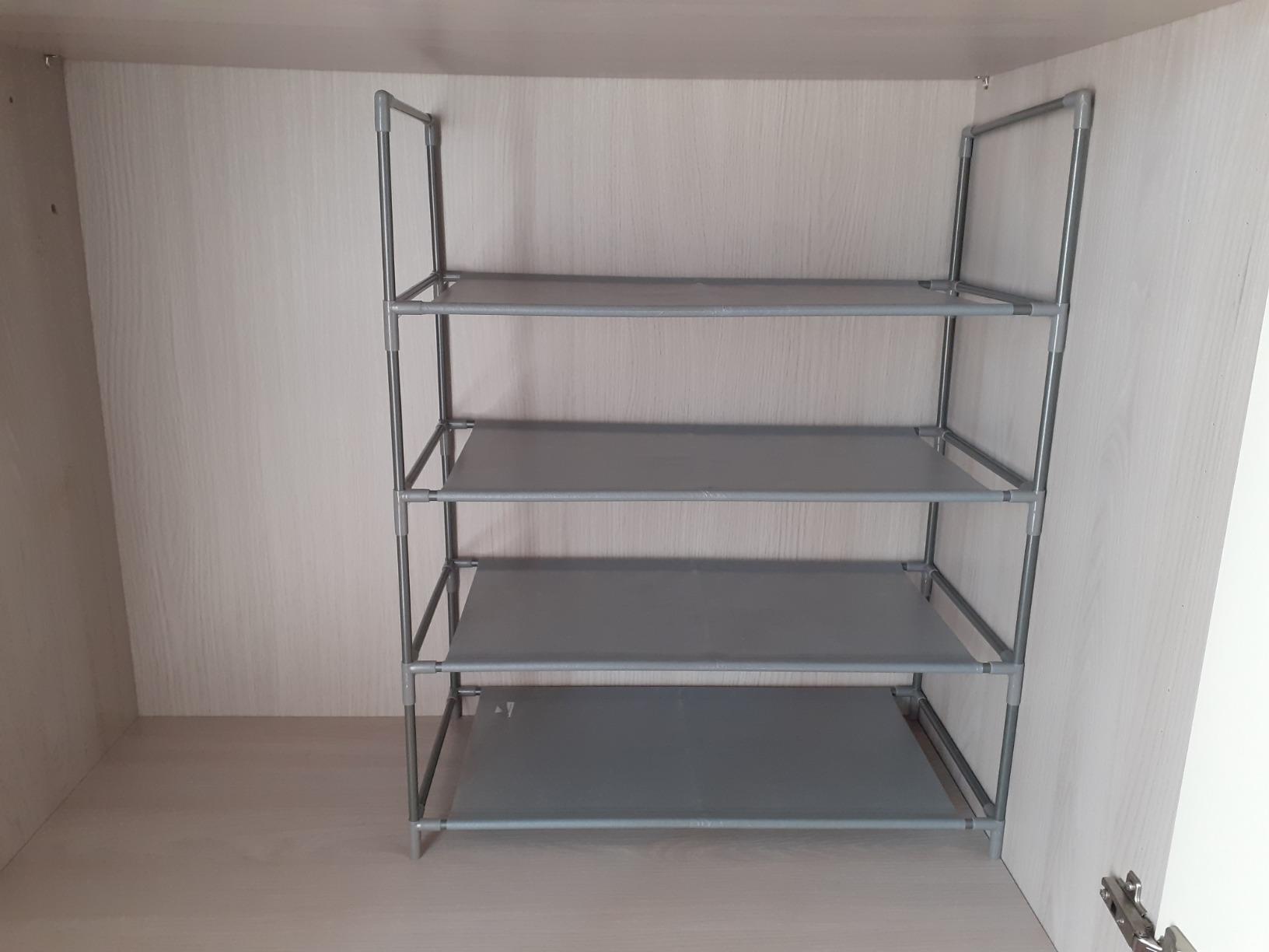 Domopak Living scaffale 4 ripiani plastica 58,5x28,5x70