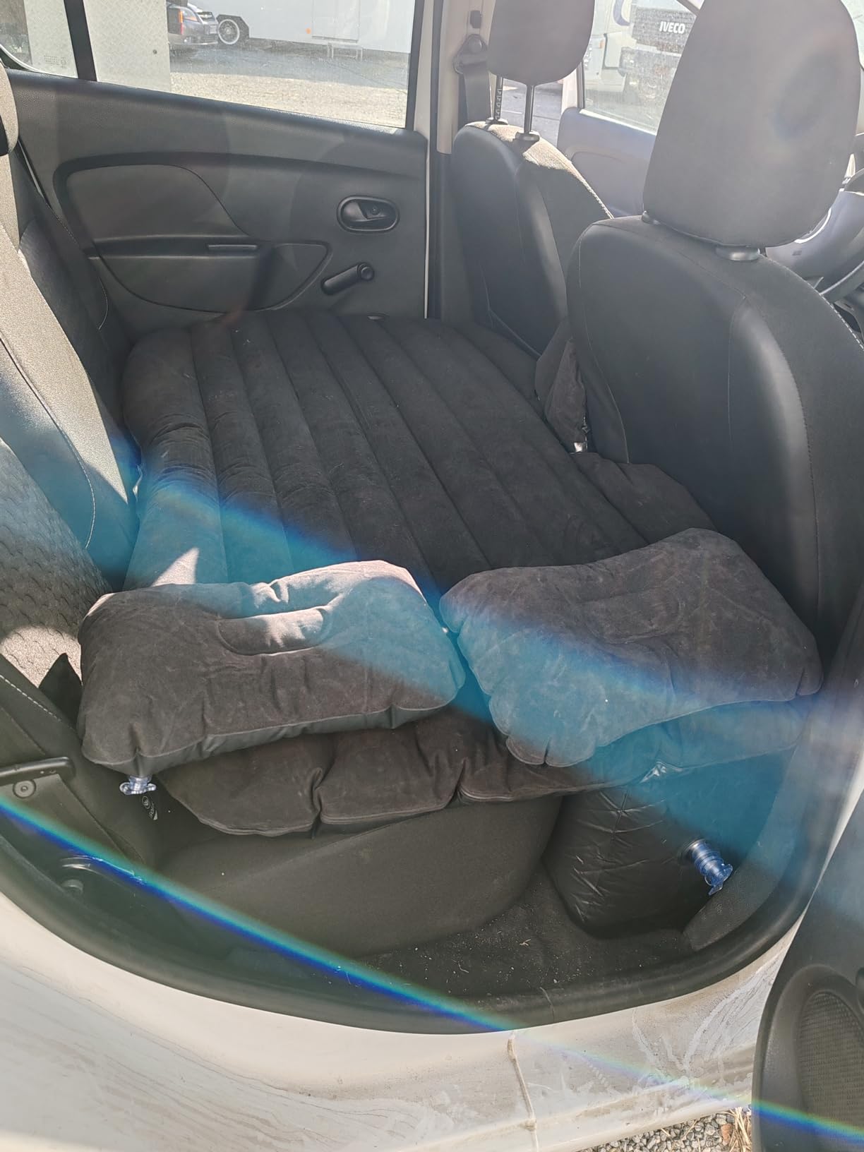 Ediesi materasso auto gonfiabile nero 140x80 pompa