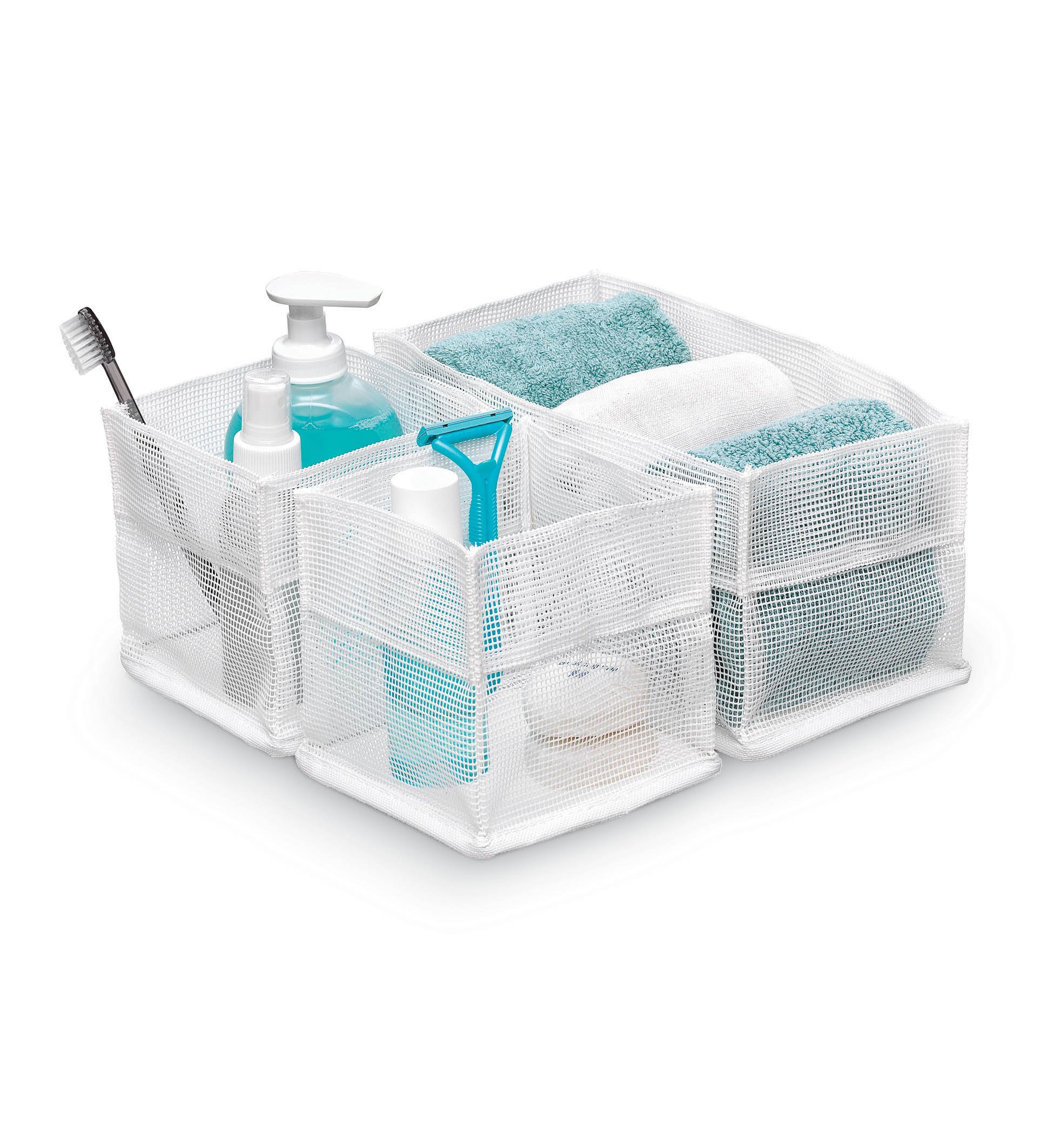 DOMO PAK Living Set 3 Mesh Organizer Rete 3 Pezzi