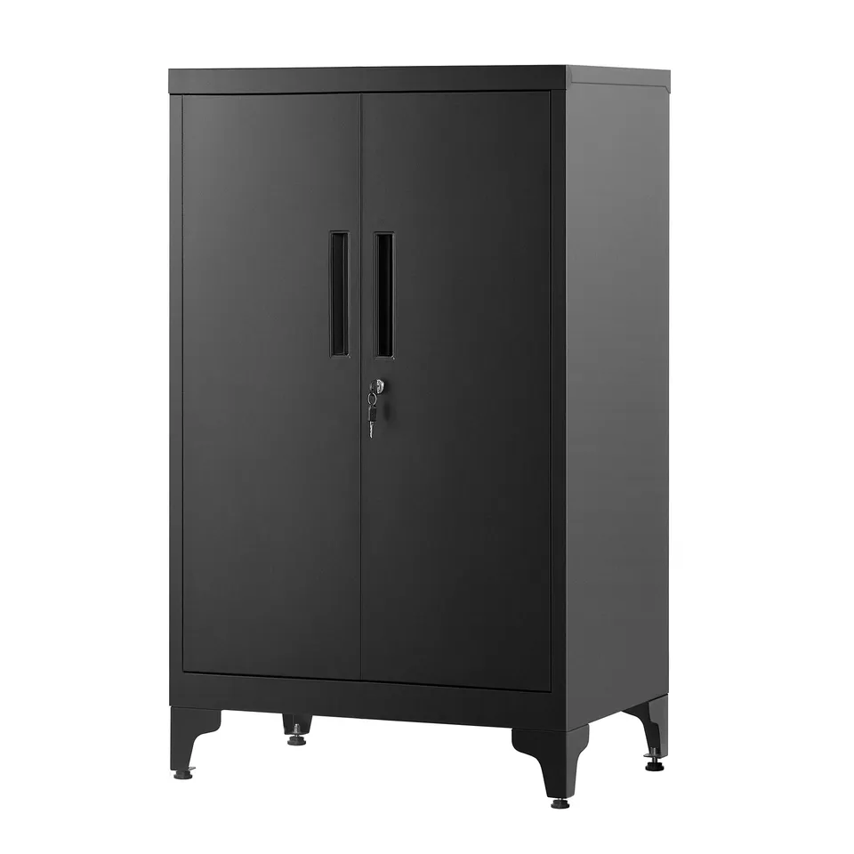 Songmics OMC012B01 armadietto metallo Nero Opaco con serratura