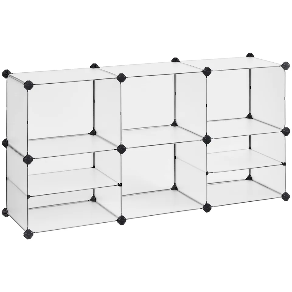 Songmics LPC36W scaffale 9 scomparti bianco 10 kg