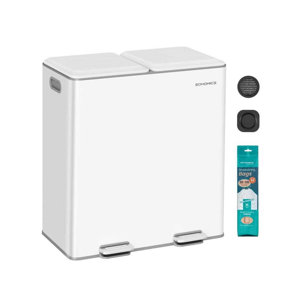 Songmics ULTB743B01 Pattumiera doppia 60L nero inchiostro