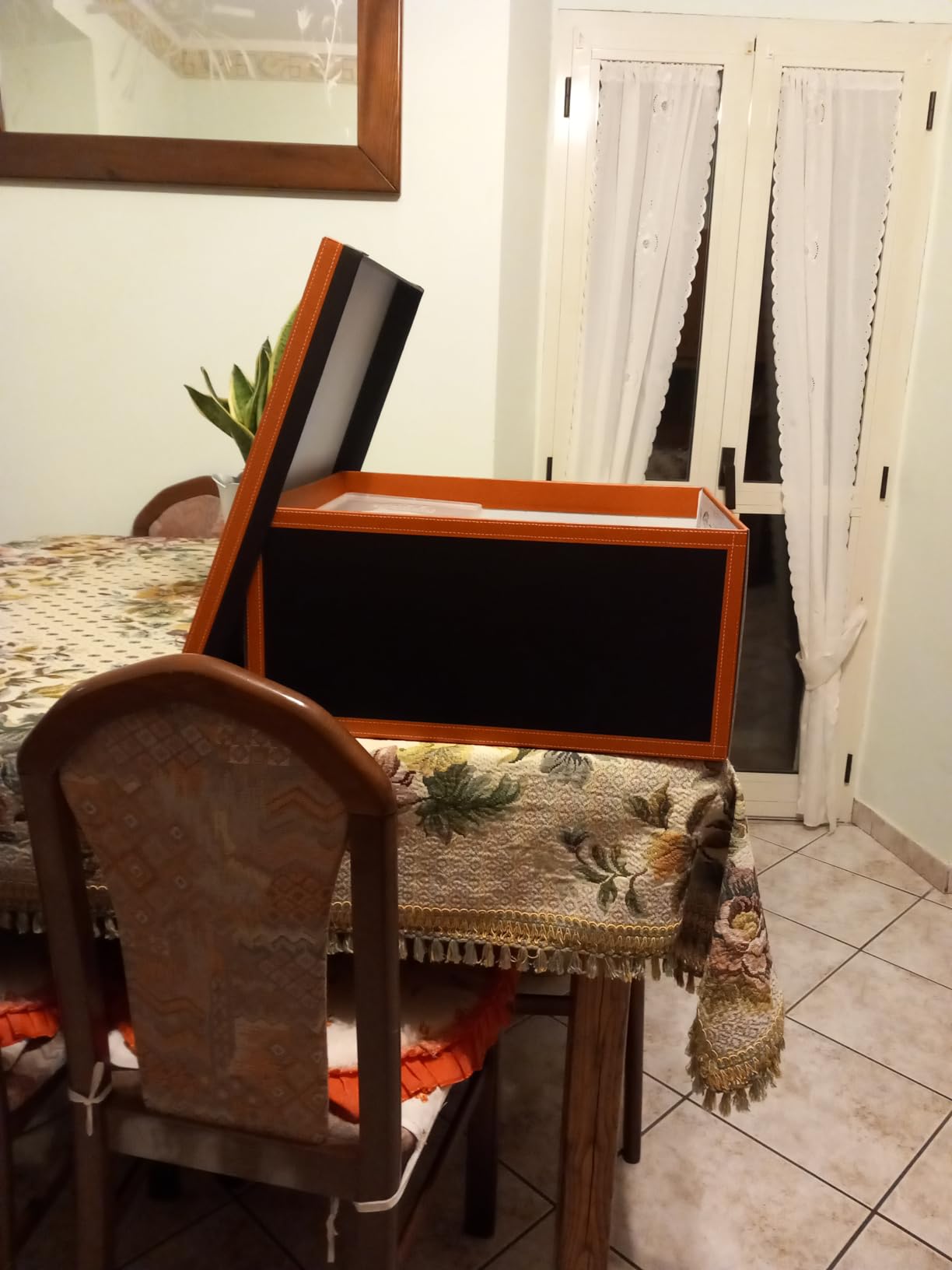 Lavatelli Scatole Armadio Cartone Cuoio 50x40x25 cm 2 Pezzi