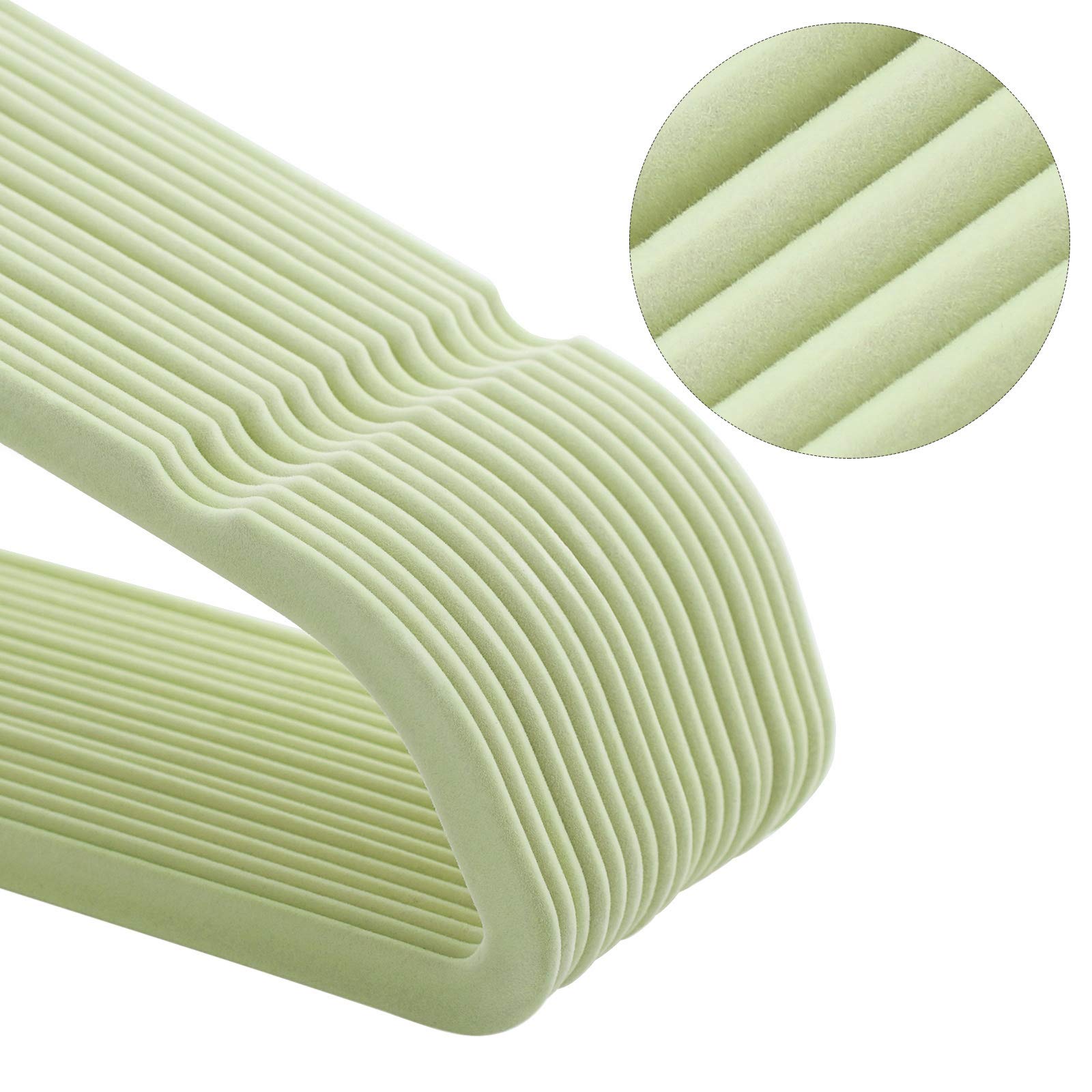 Songmics CRF20YL grucce vellutate 20 pezzi giallo chiaro antiscivolo