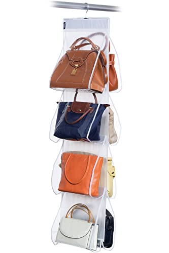 Domopak Living Porta Borse 8 Scomparti 33x120 cm Trasparente