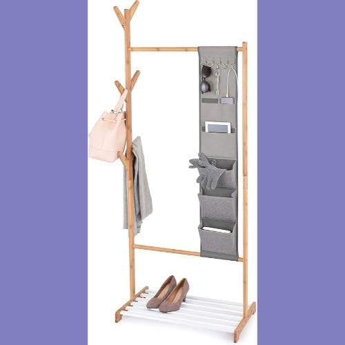 Domopak Living Stander Appendiabiti Bamboo 65x38x167 cm