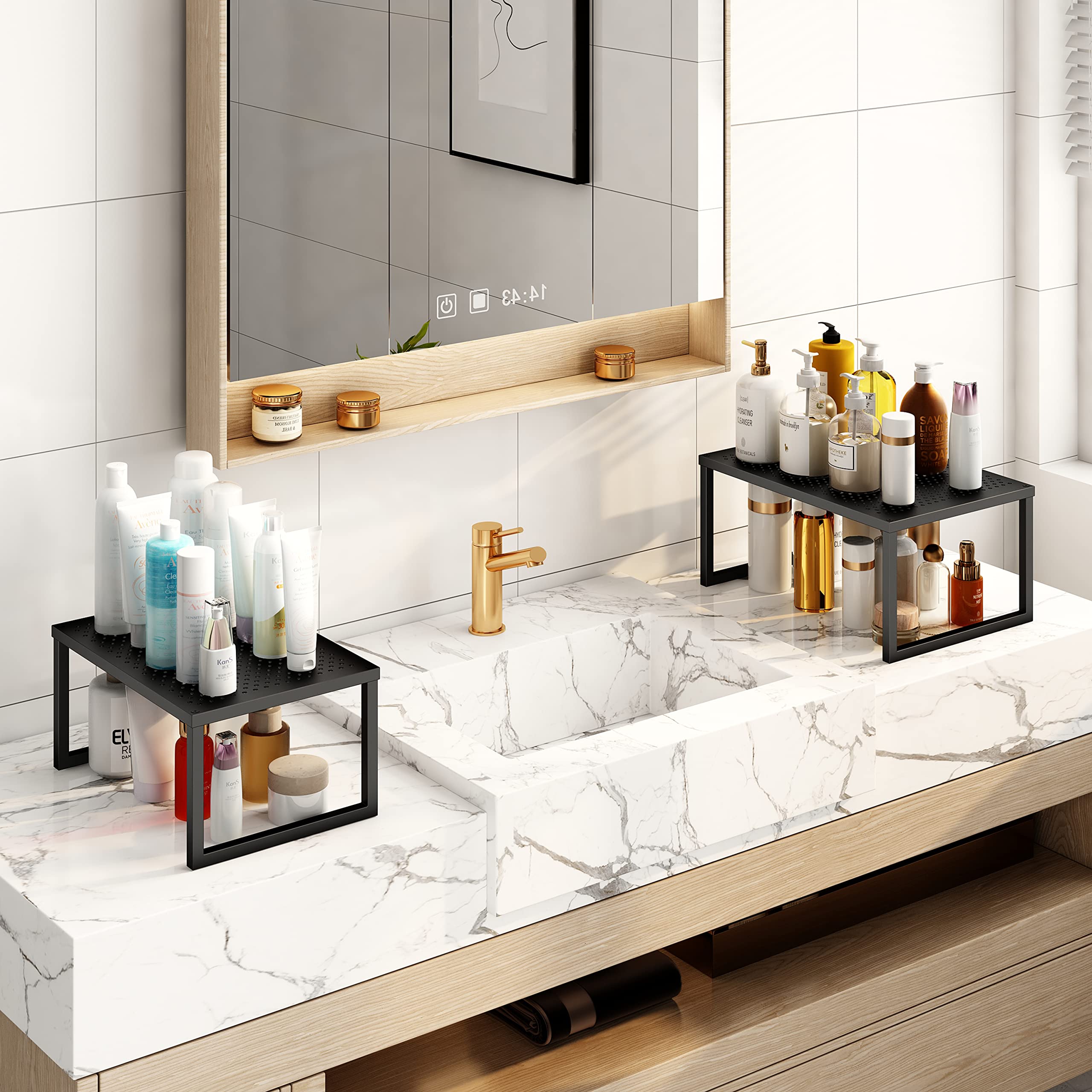 Simple Trending mensola cucina bronzo 2 pezzi impilabile