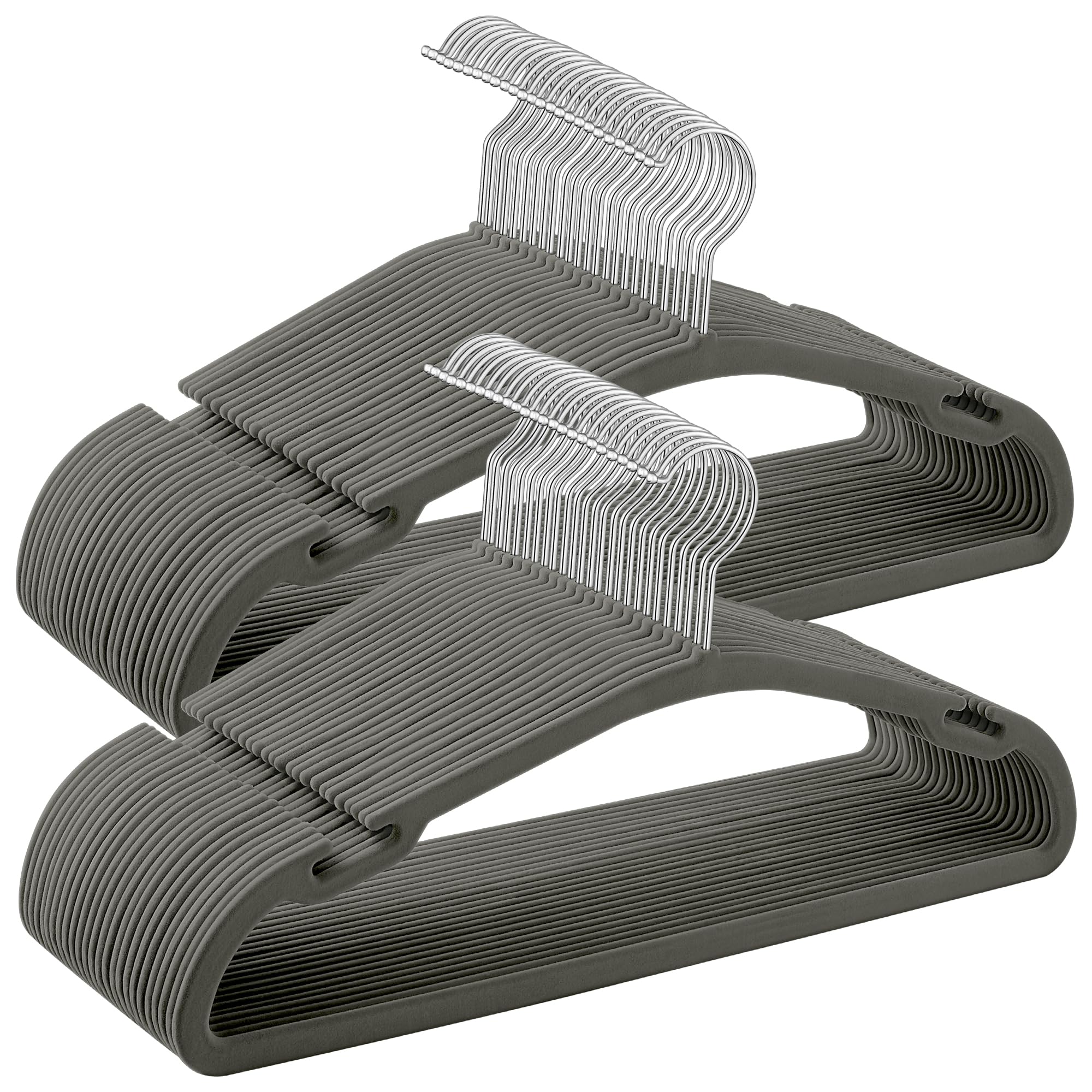 Songmics CRF039B03 grucce velluto nere 50 pezzi antiscivolo