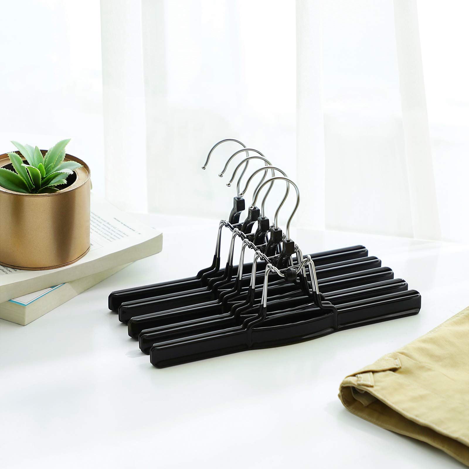 Songmics CRI07B20 grucce pantaloni 20 pezzi nere antiscivolo