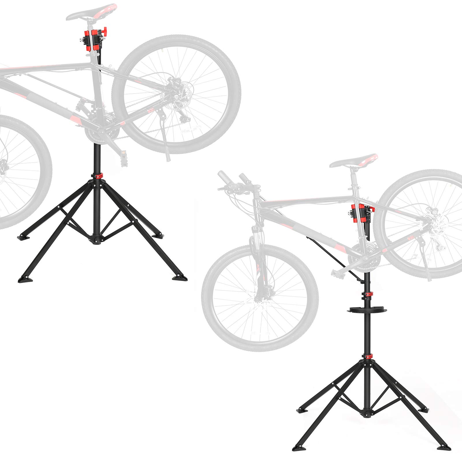 Songmics SBR06B Cavalletto Bici Riparazione con Vassoio
