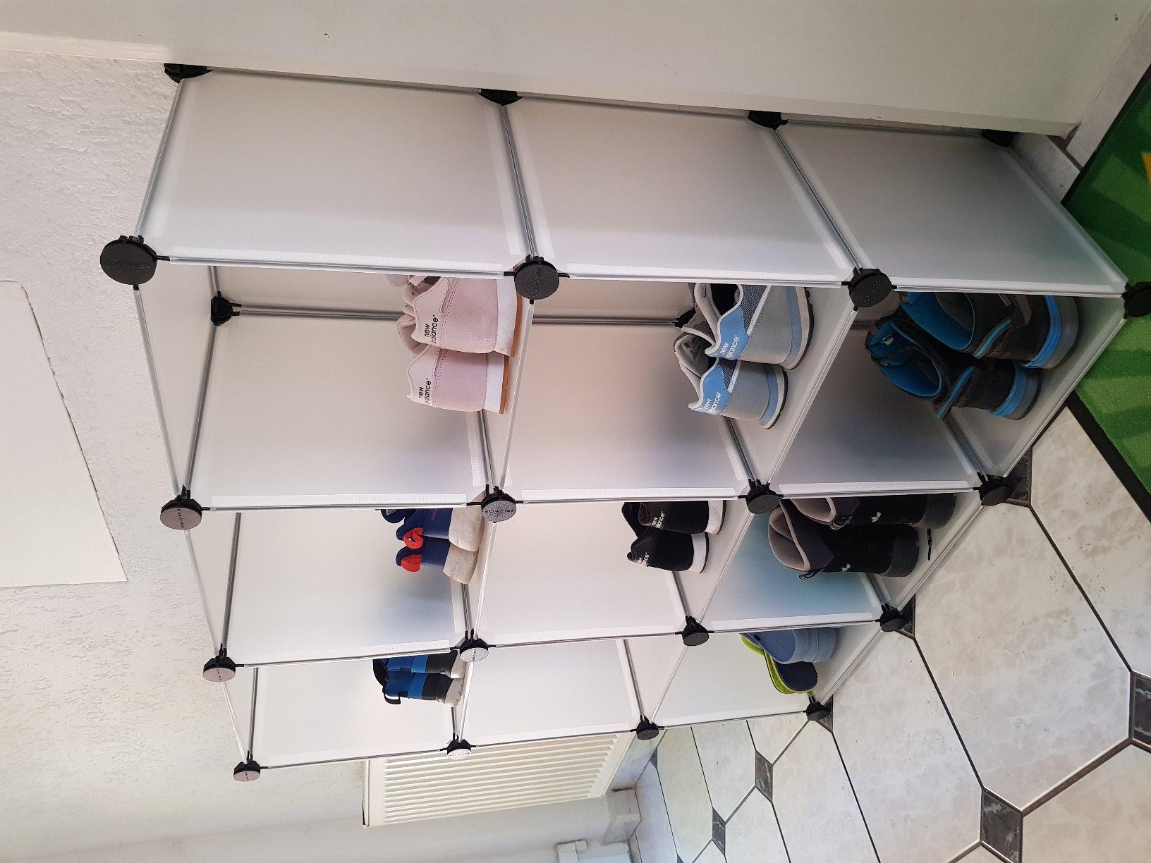 Songmics LPC115S armadio 9 cubi bianco