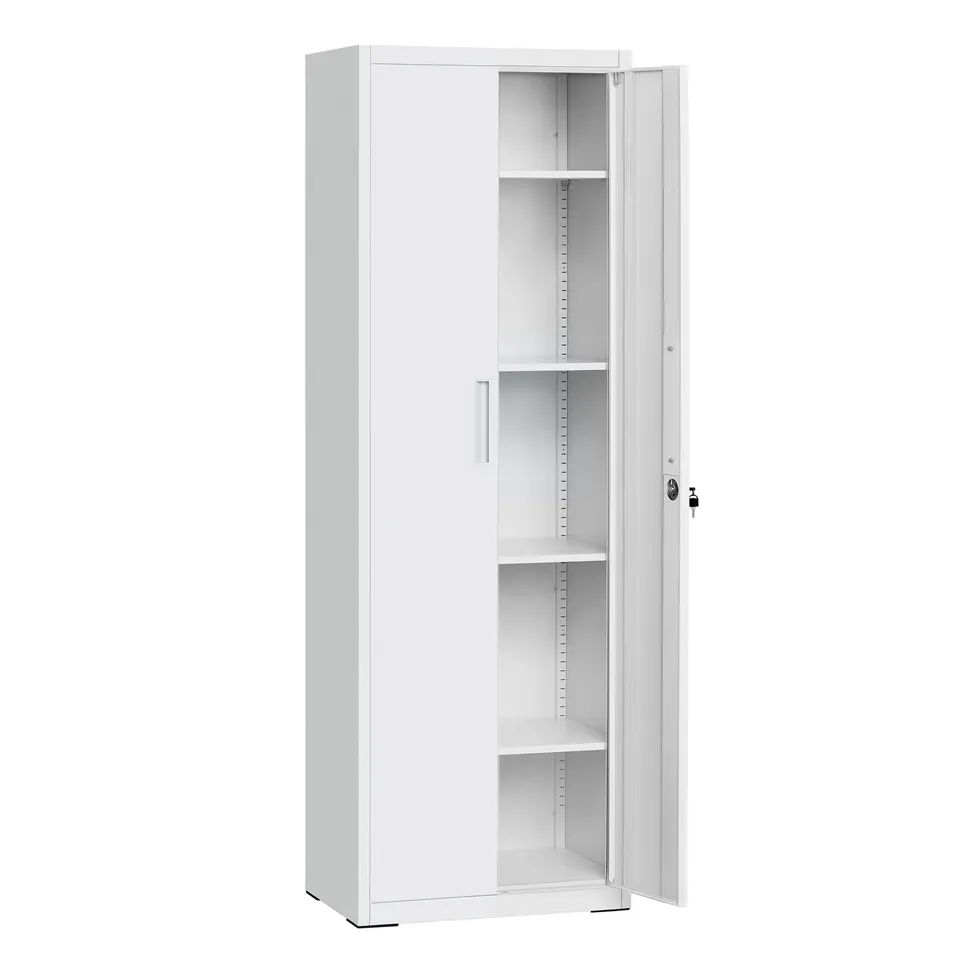 Songmics OMC014G01 armadio metallo 5 ripiani grigio 60x40x180