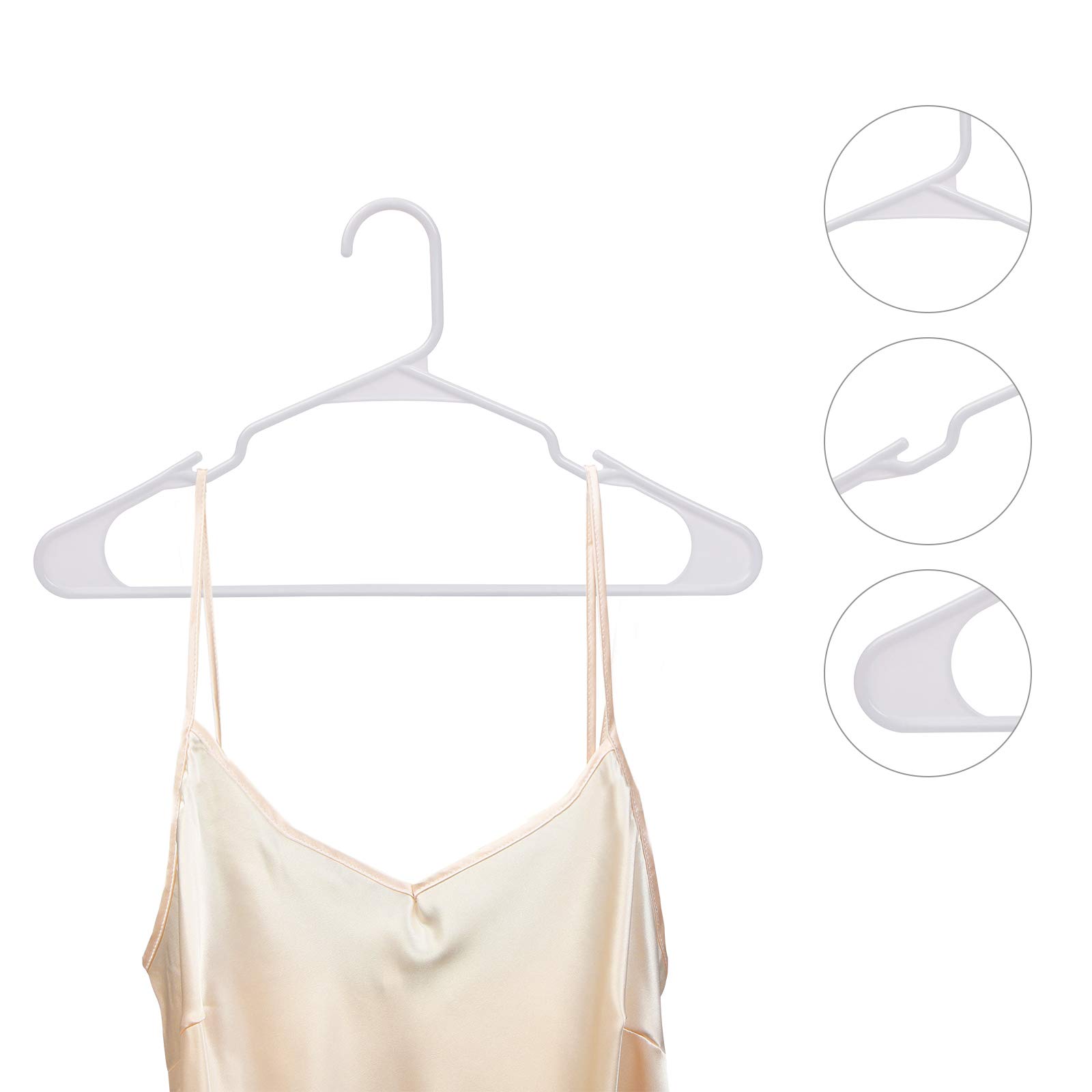 Songmics 777CRP03W-50 Grucce plastica 50 pezzi bianche 41,5