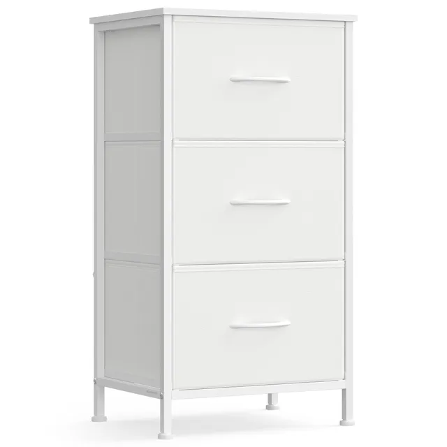 Songmics Bellah LGS313 cassettiera 3 cassetti bianco nuvola