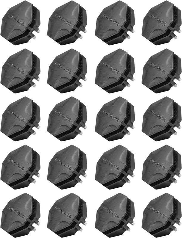 Songmics ALPC0B-20V1 giunti connettori ABS nero 20 pezzi