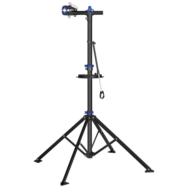 SONGMICS SBR061B01 cavalletto bici nero-blu con vassoio