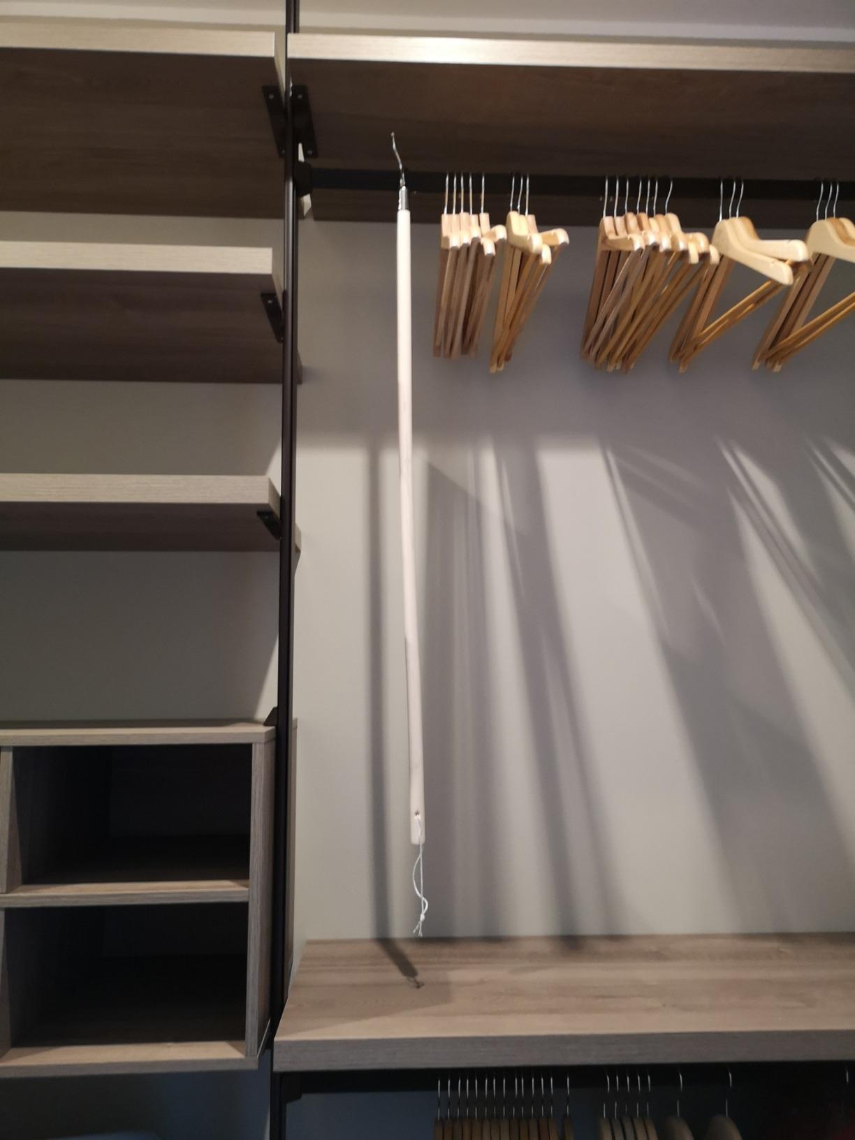 Domopak Living Asta Appendiabiti Legno Chiaro con Gancio