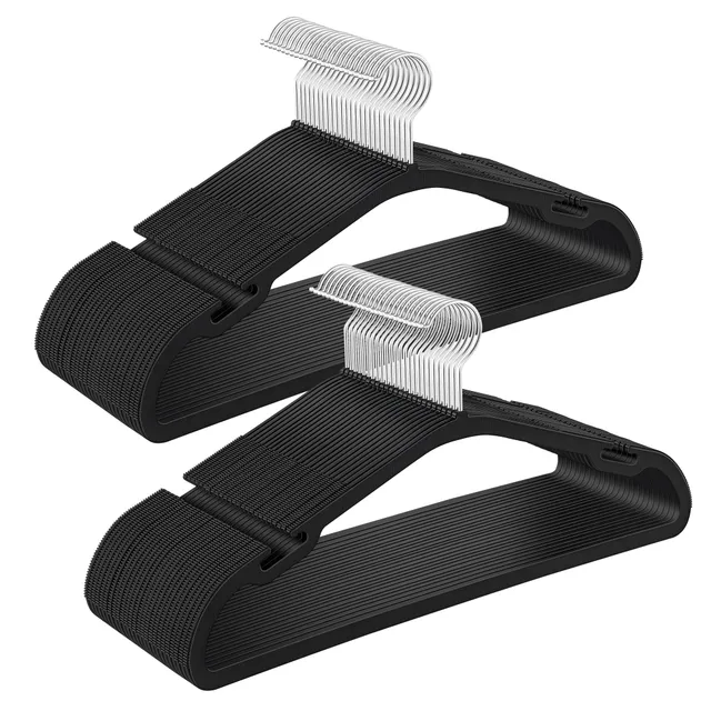 Songmics CRP060B01 grucce 50 pezzi nere salvaspazio