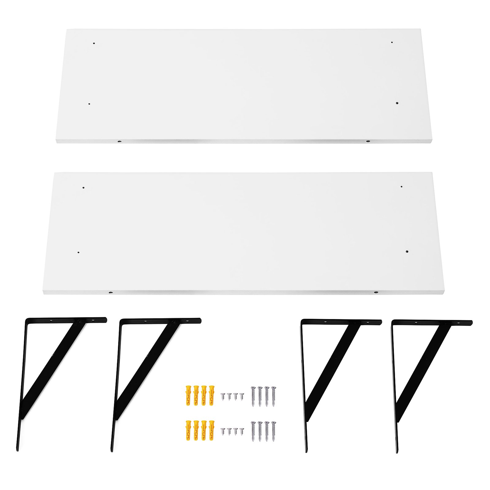 Songmics LWS02WB mensole parete bianche 60 cm 2 pezzi