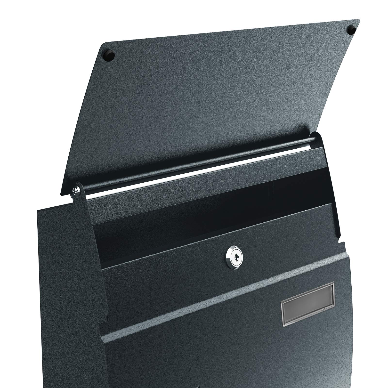 Songmics GMB030G02 Cassetta Postale Acciaio Grigio Antracite Chiavi