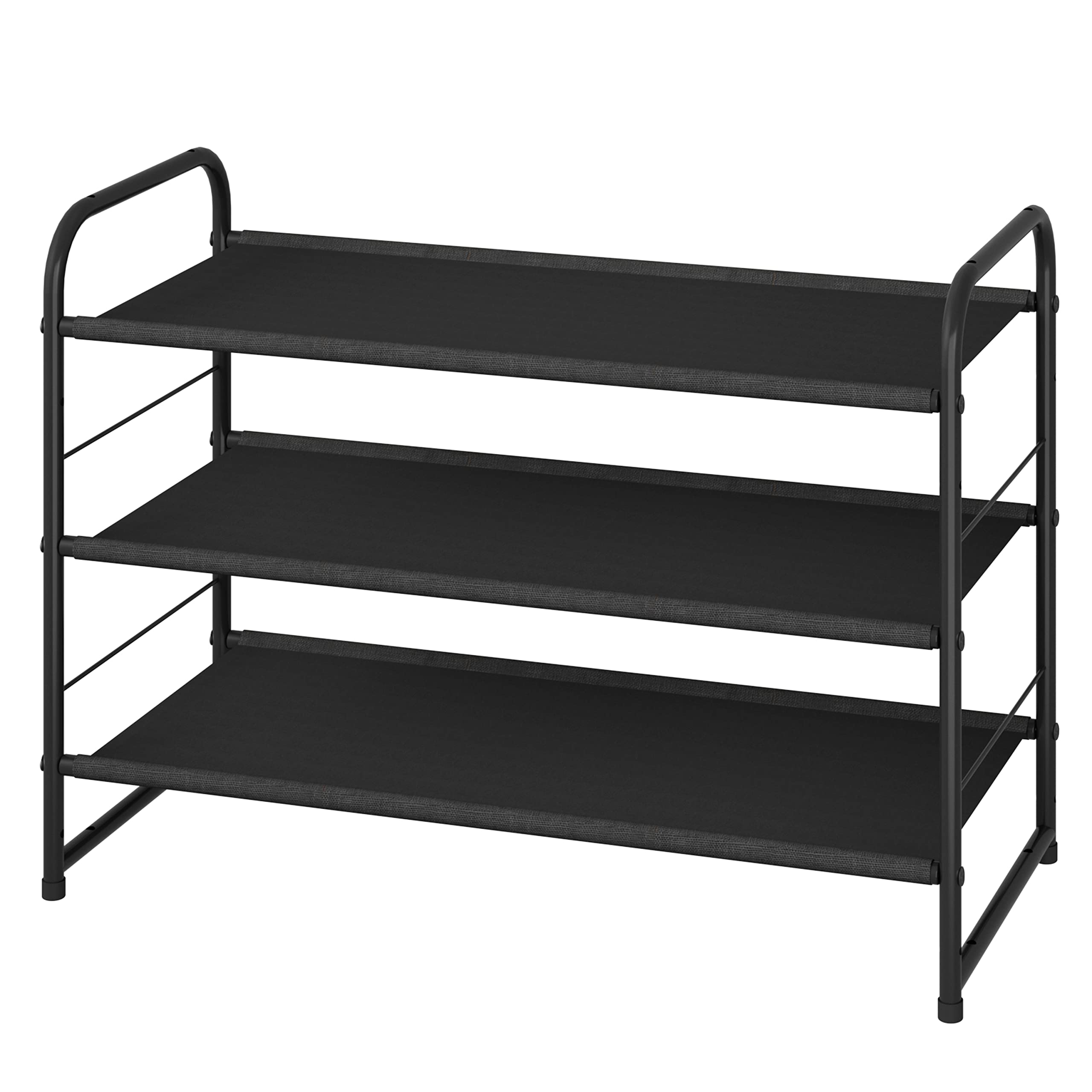 Simple Trending scarpiera 3 ripiani argento impilabile 9 paia