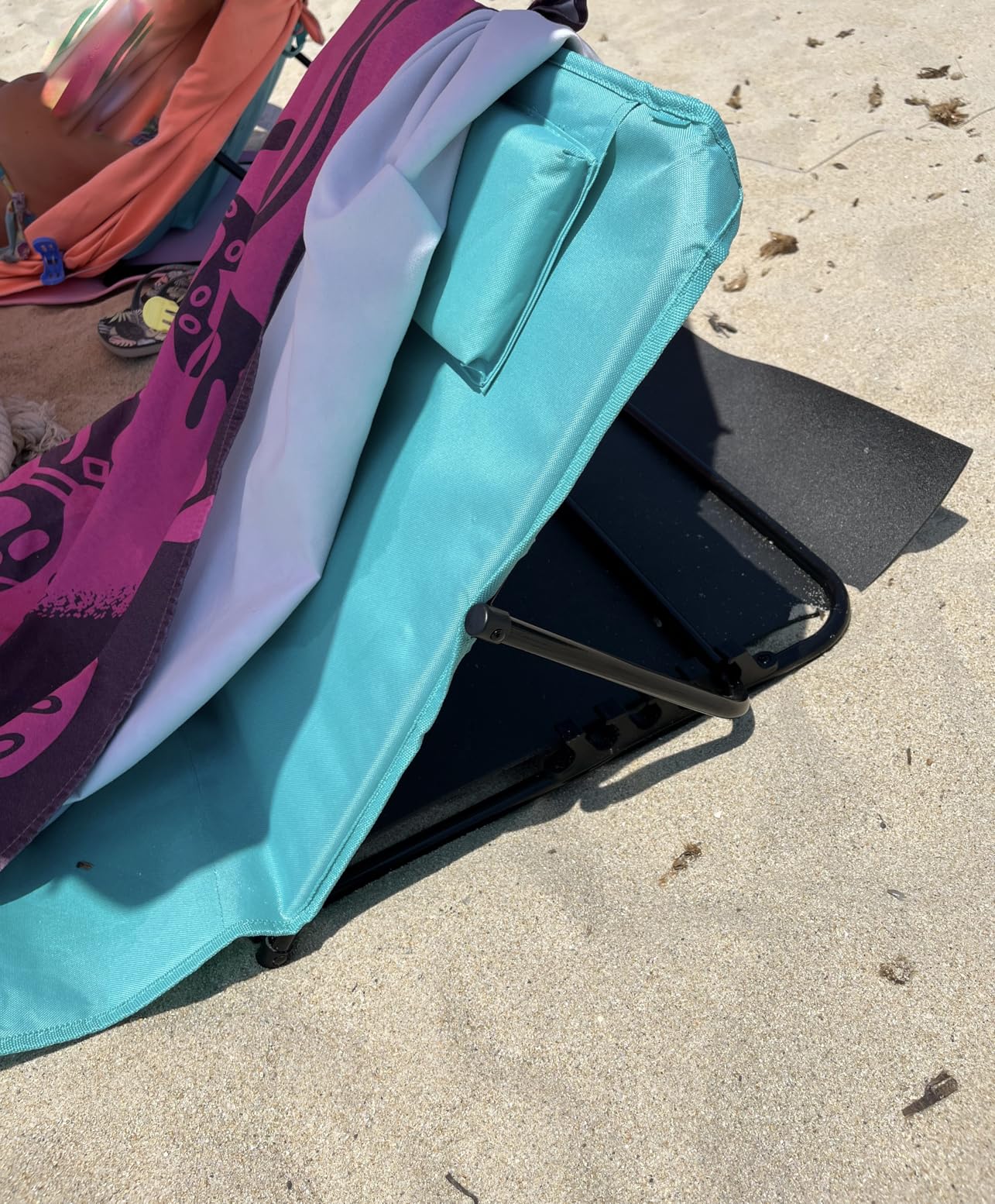 Songmics GCB151C01 Lettino Spiaggia Blu 158x55 cm Pieghevole