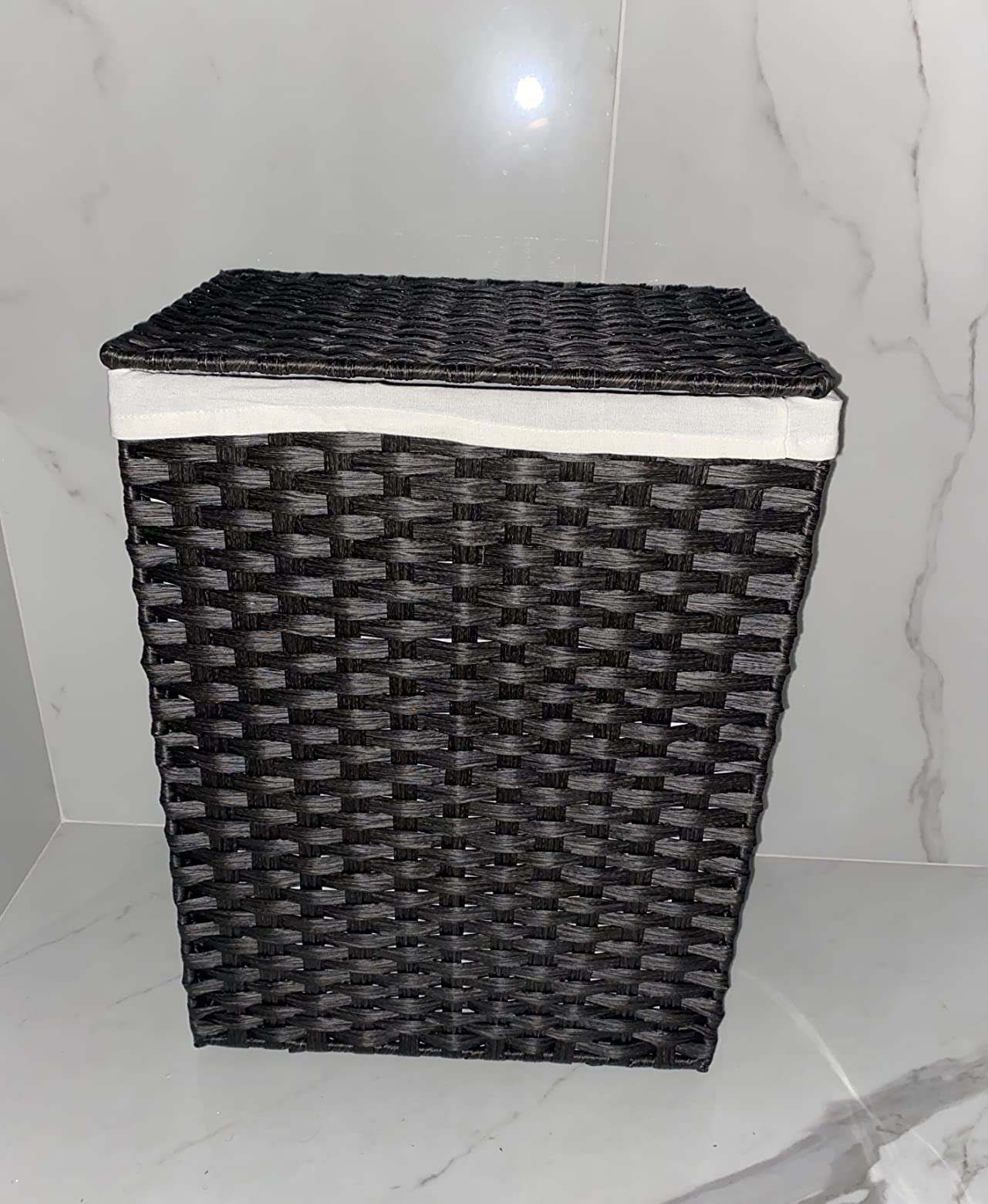 Songmics LCB51NL Cesto Portabiancheria 90L Naturale