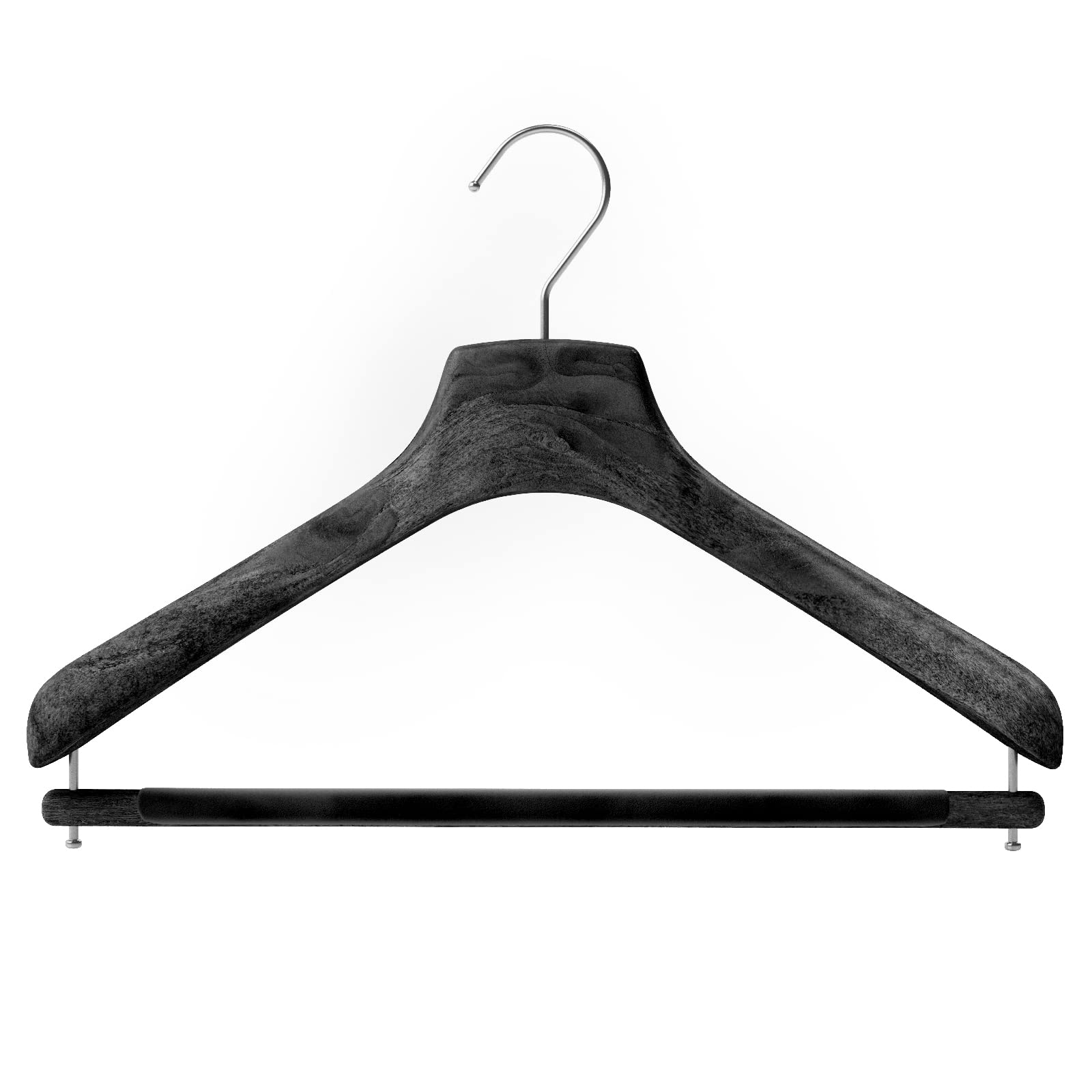 Mainetti Linea Sartoriale Set 10 Grucce 43 cm Marroni Effetto Legno