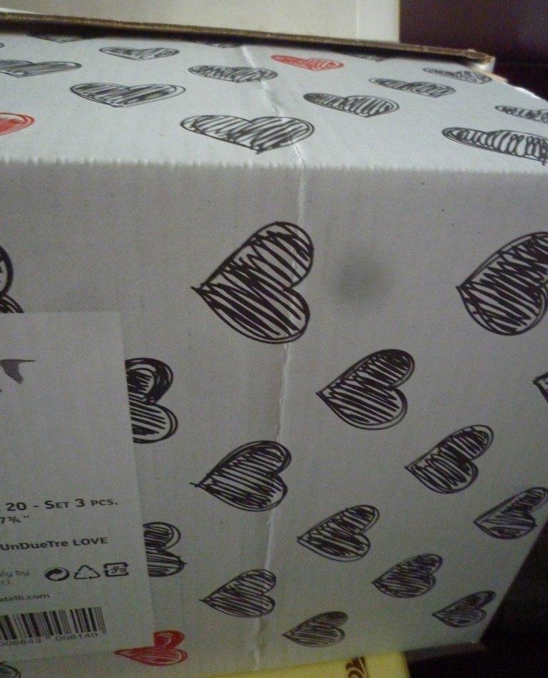 Lavatelli Basic set 3 scatole Love 29x51x20 cm