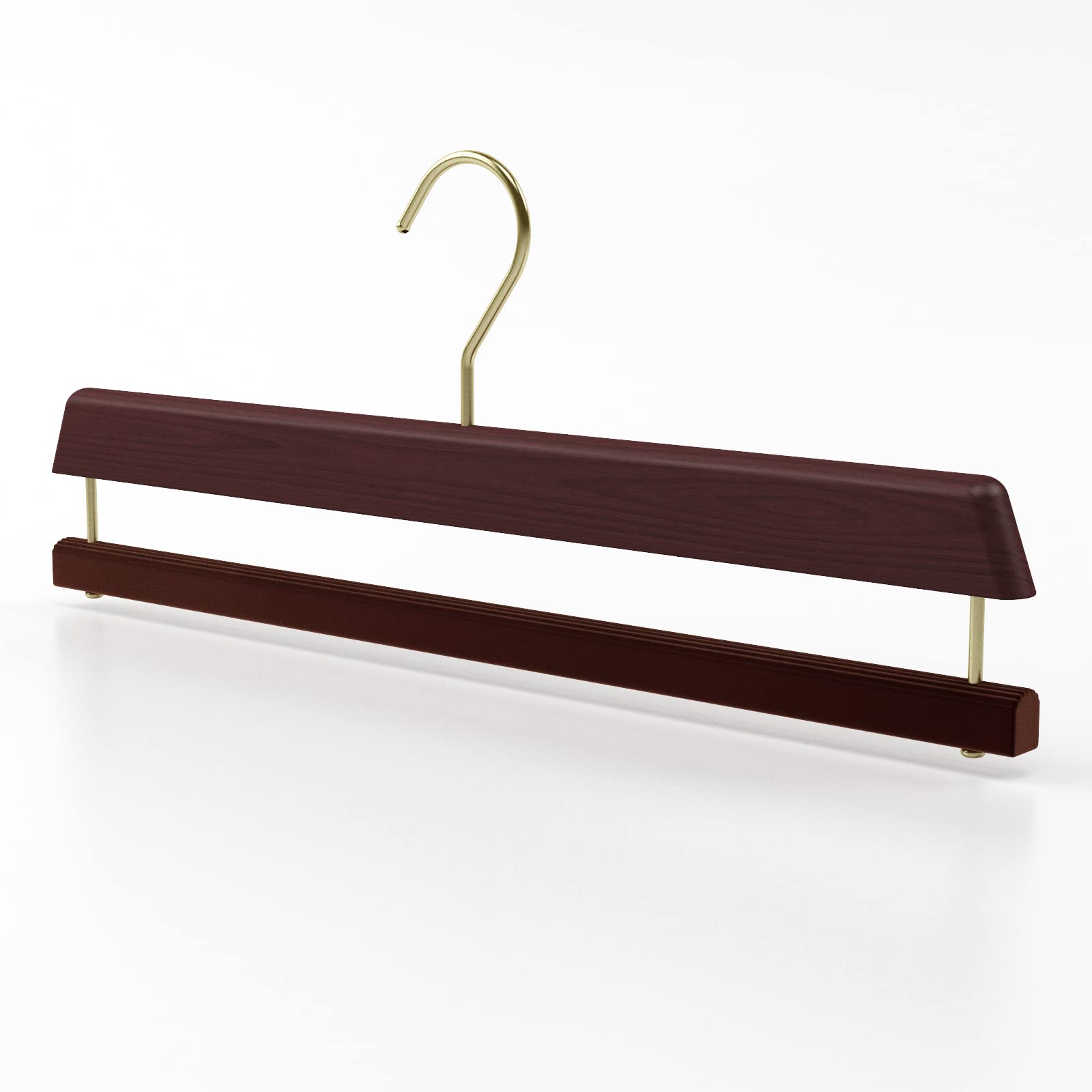 Mainetti Linea Legno gruccia pantaloni 38cm noce 5 pezzi