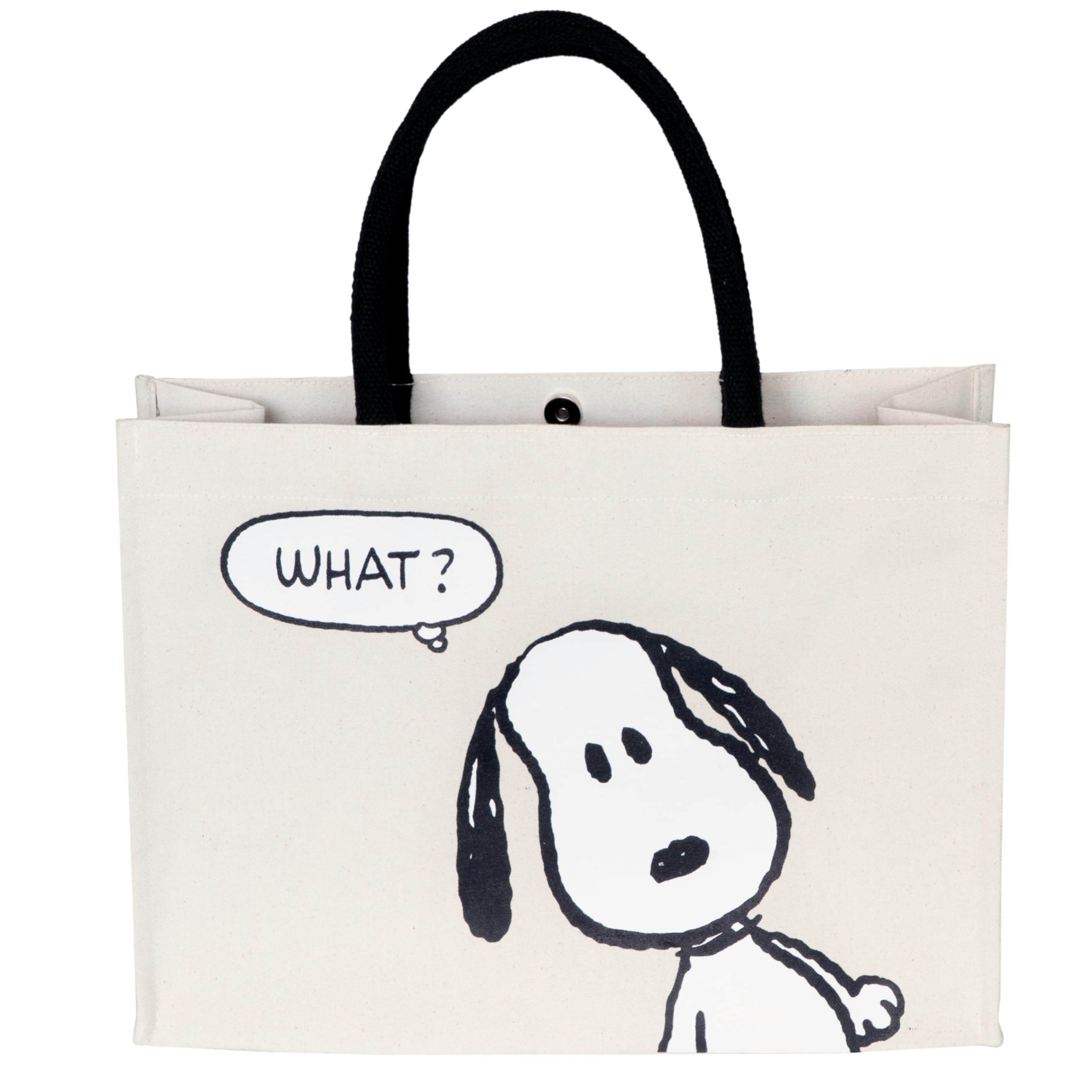 Lavatelli Snoopy Tote Bag Shopper Cotone con Tasca Interna