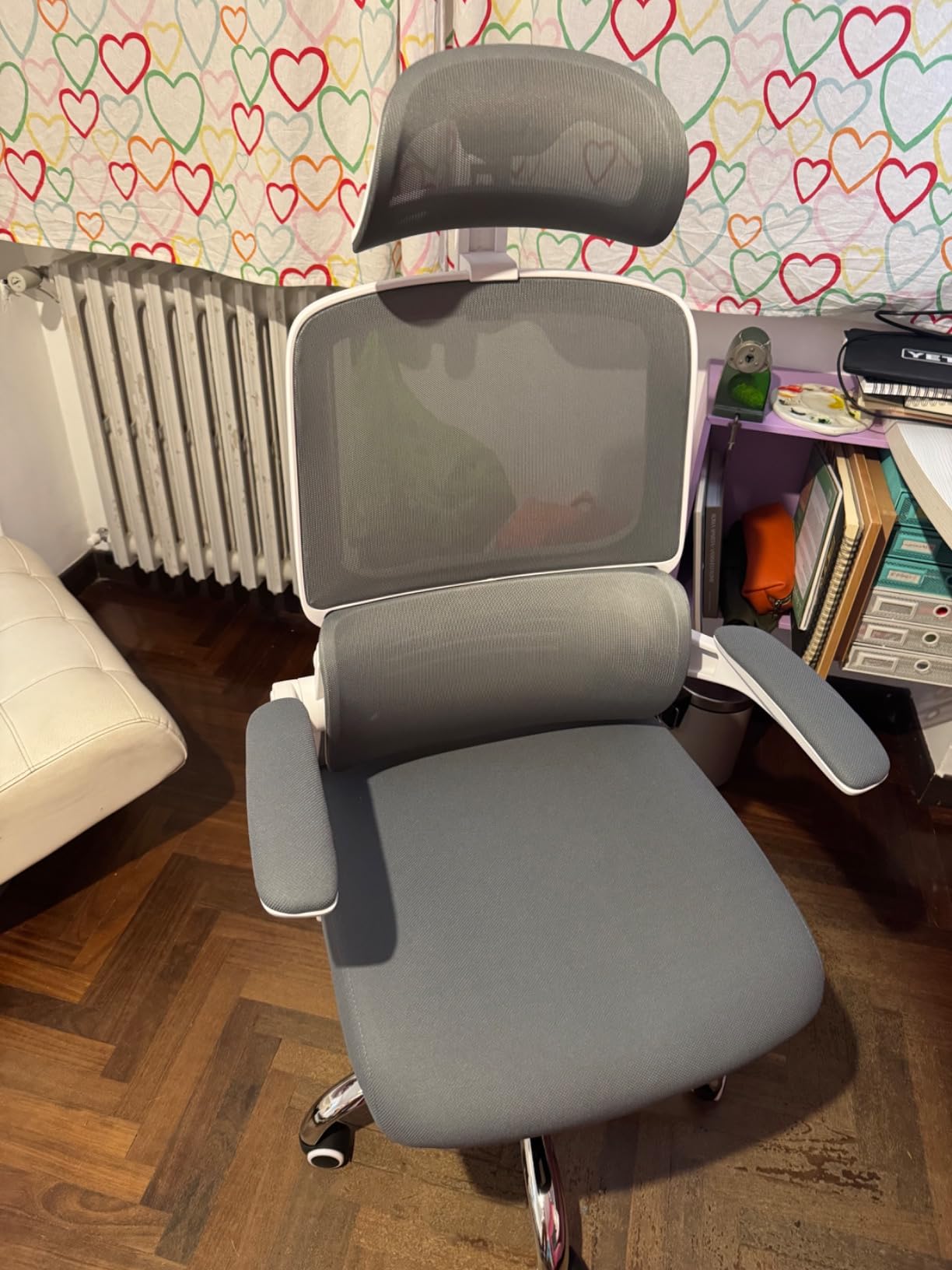 Songmics OBN040B01 Sedia Ufficio Rete Nera Ergonomica