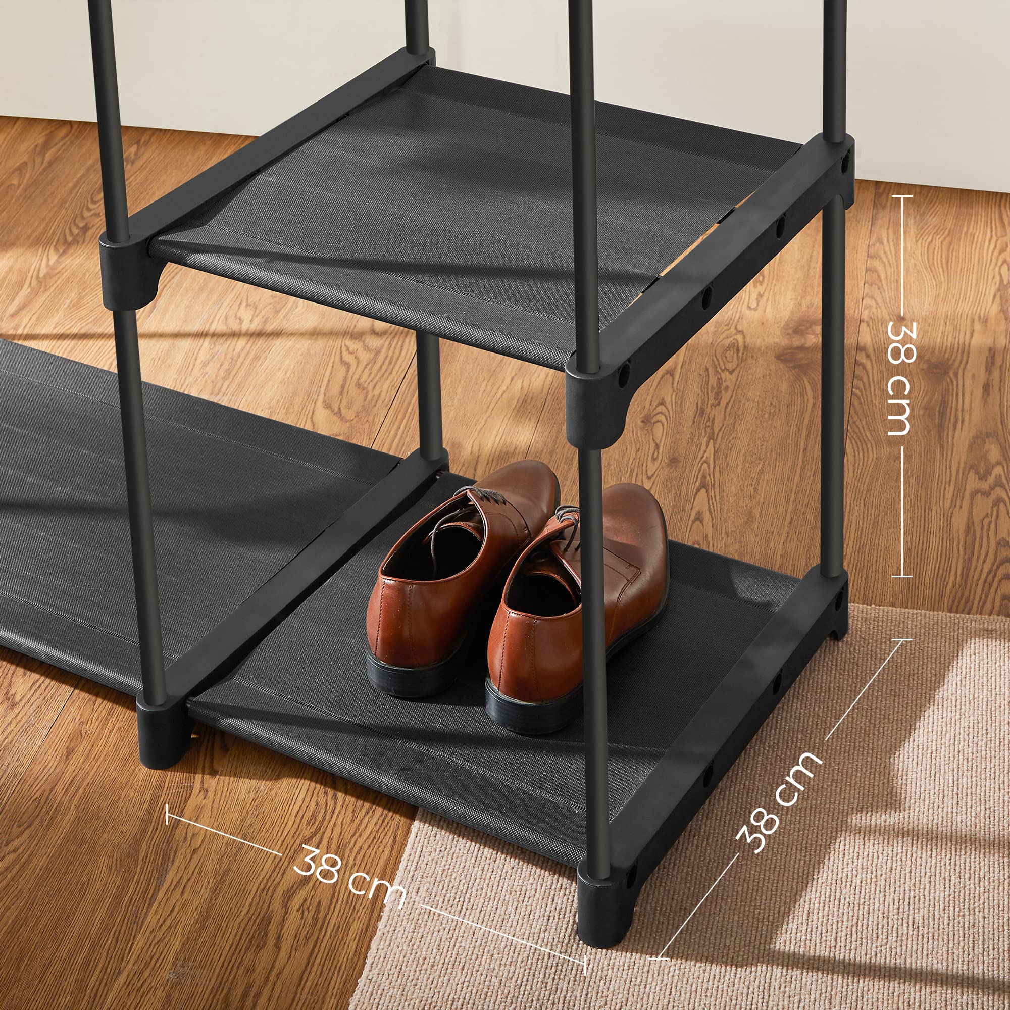 Songmics RYG24BK Armadio Portatile 112x43x165 cm Nero