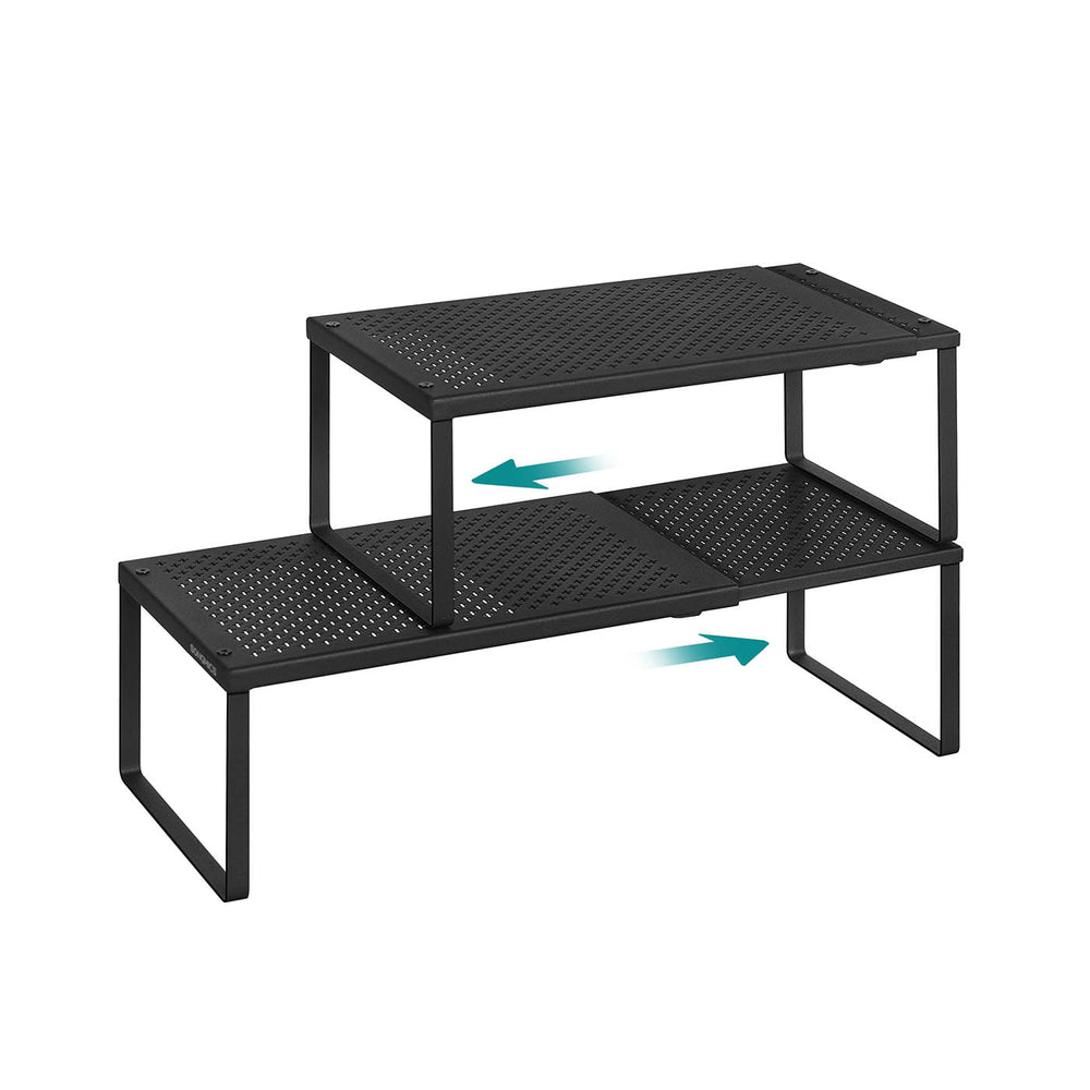 Songmics Mensole Cucina Espandibili Metallo Set 2 Pezzi