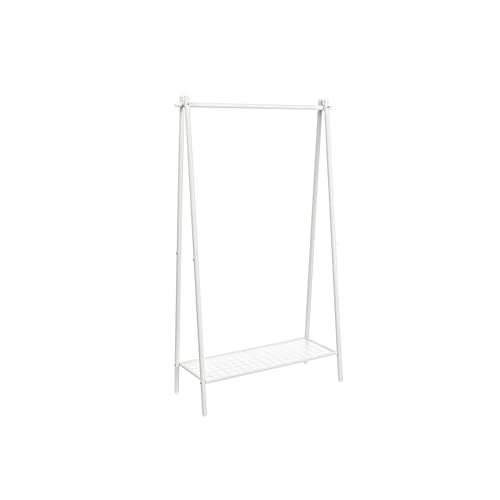 Songmics Stand Appendiabiti Acciaio con Ripiano 92,5 cm