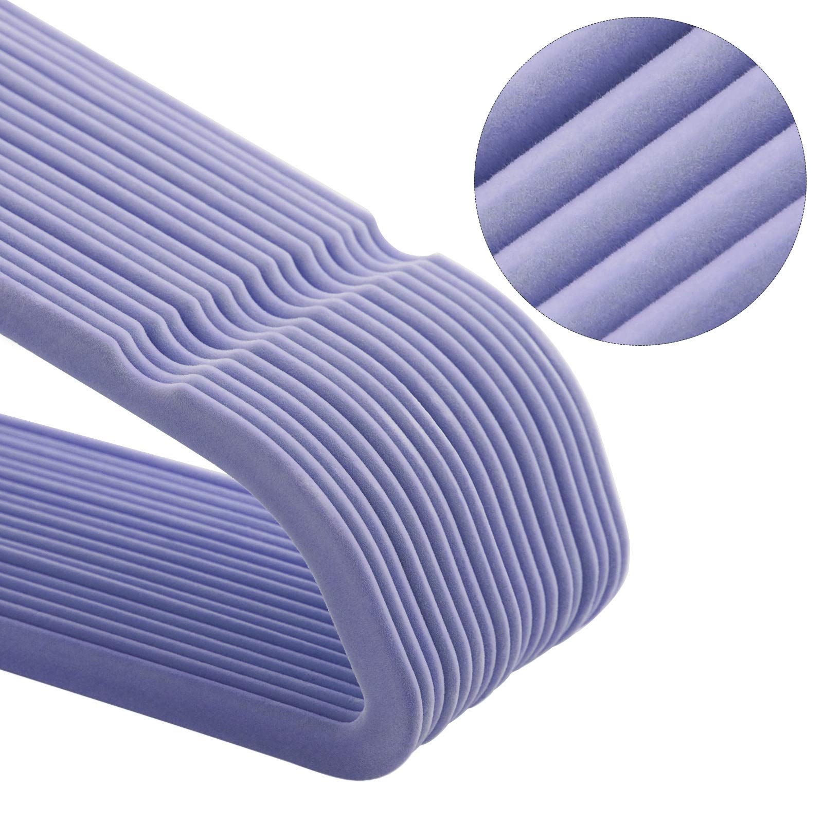 Songmics CRF20PL grucce vellutate 20 pezzi viola chiaro 45 cm