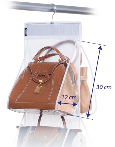 Domopak Living Porta Borse 8 Scomparti 33x120 cm Trasparente
