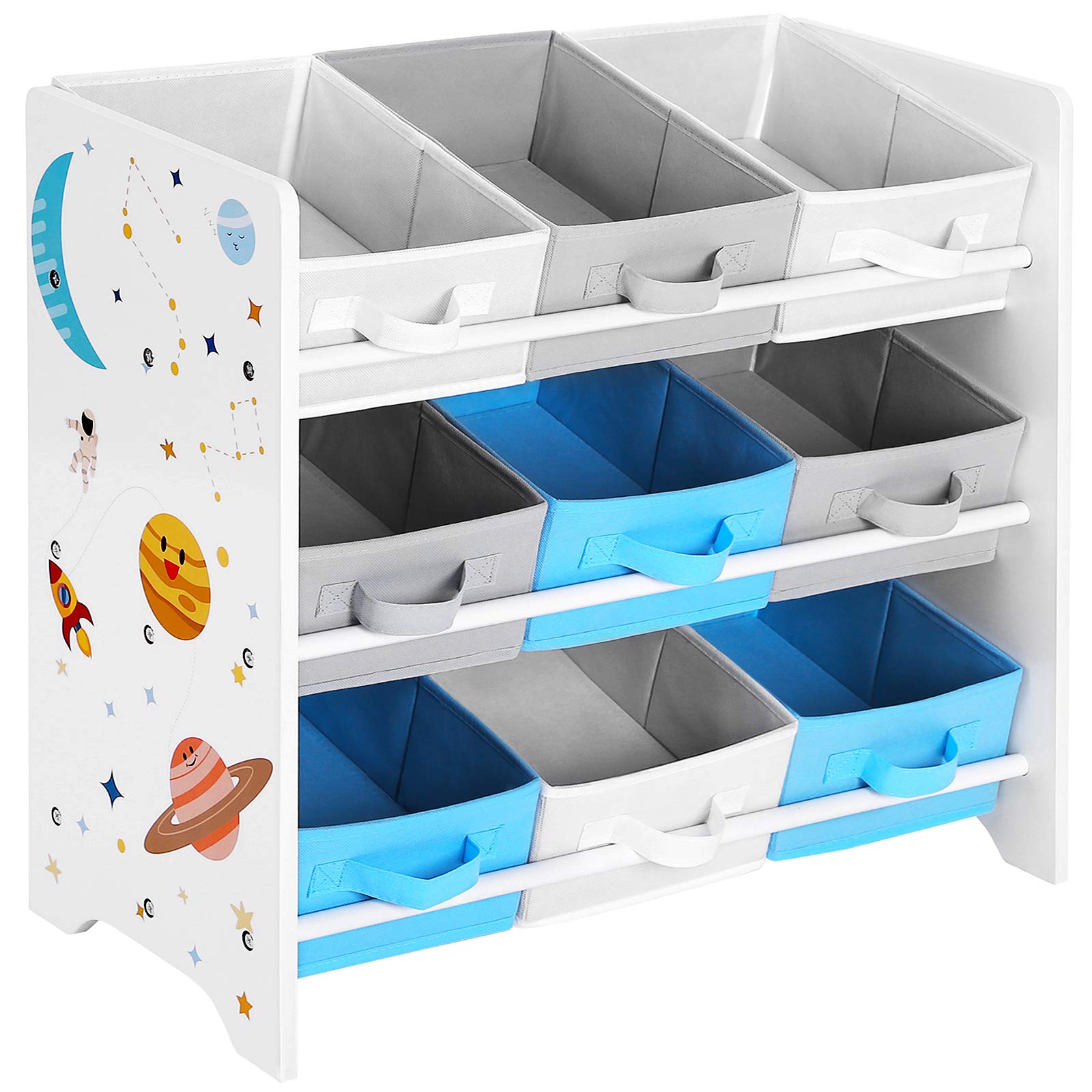 Songmics GKR33WT Scaffale 9 Contenitori Bianco Bambini
