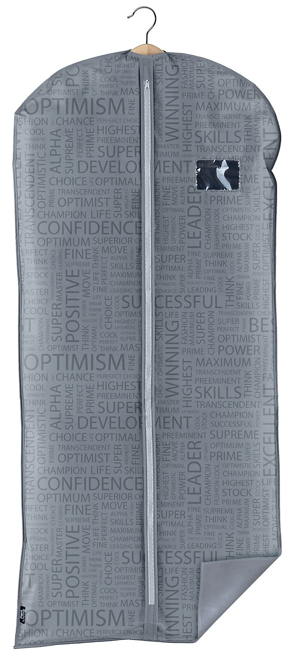 Domo Pak Urban Custodia Cappotti 60x135 cm Grigia Antipolvere