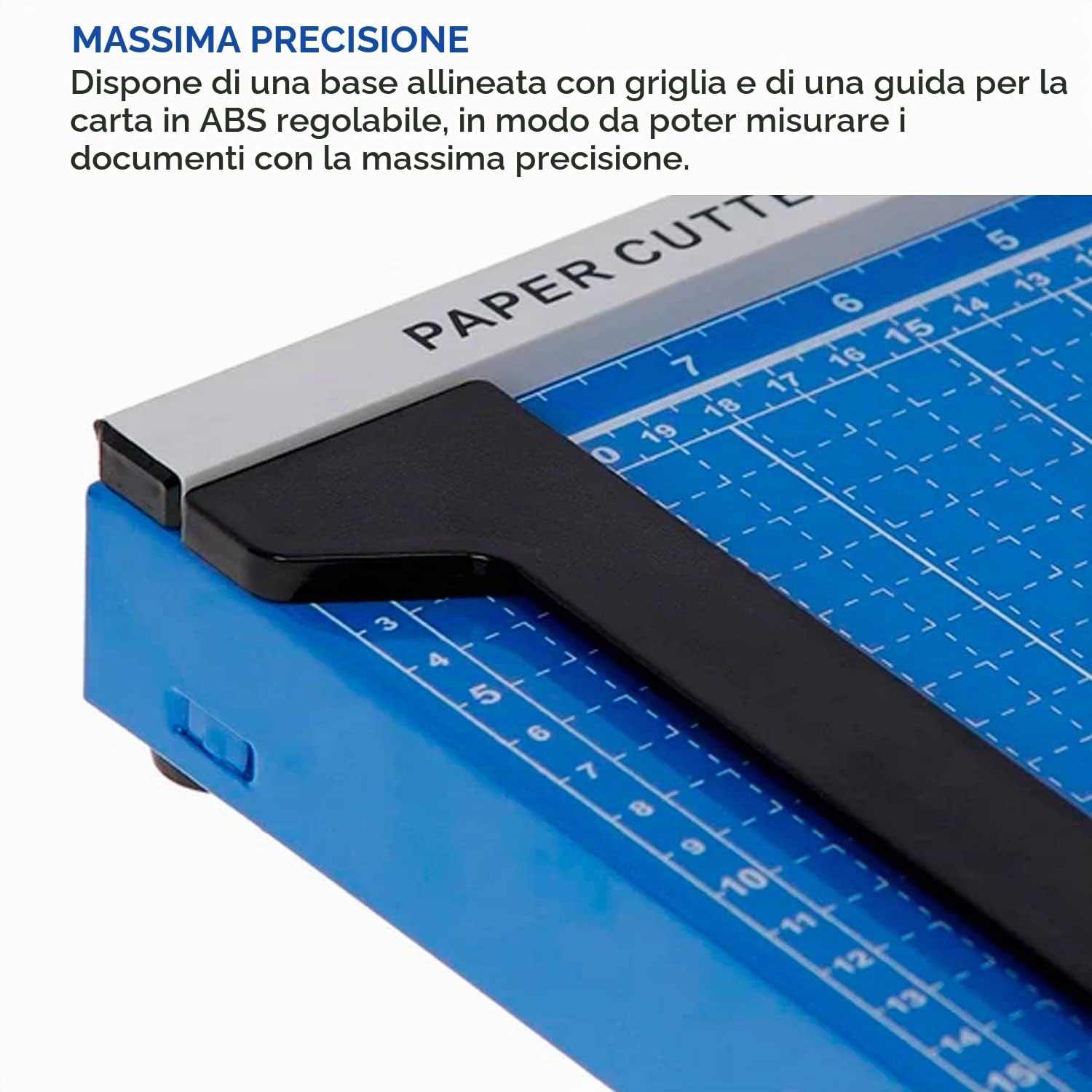 Ediesi Taglierina Carta A4 Professionale Blu 12 Fogli